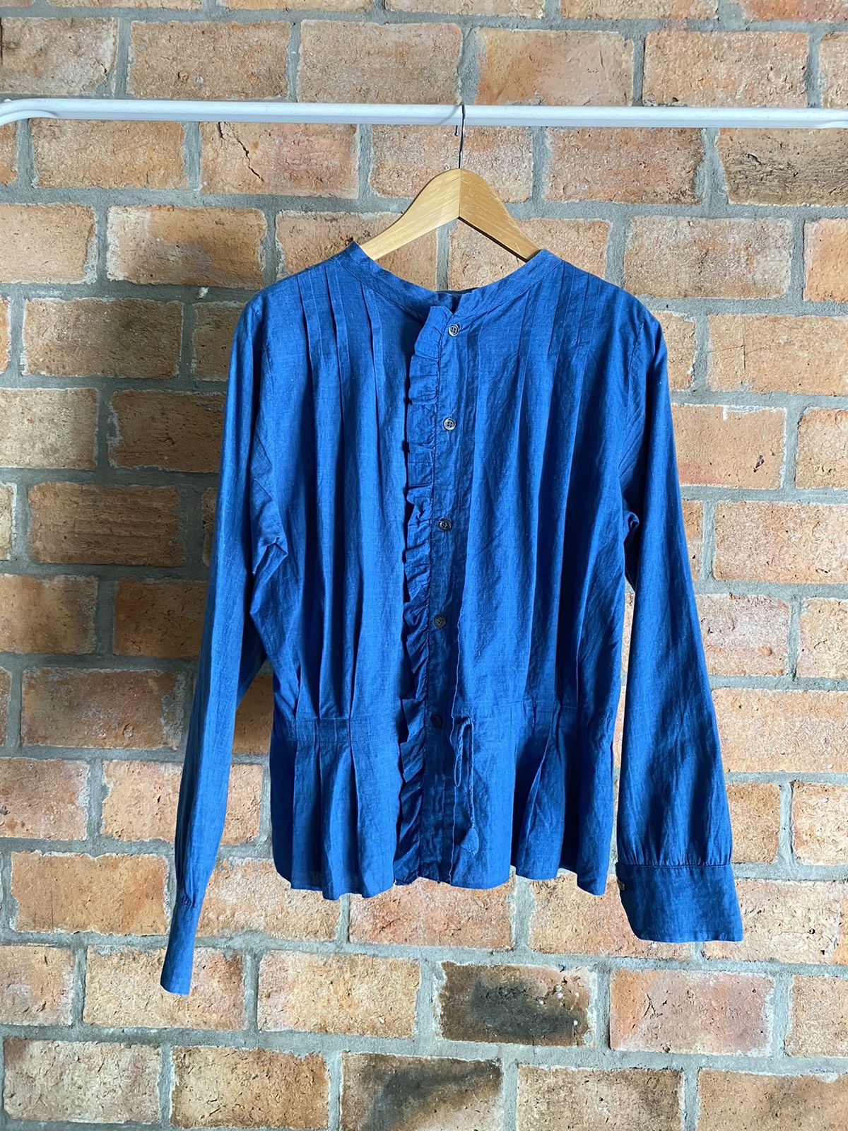 45rpm 45rpm Ruffled indigo Blouse Size XS / US 0-2 / IT 36-38 - 2 Thumbnail