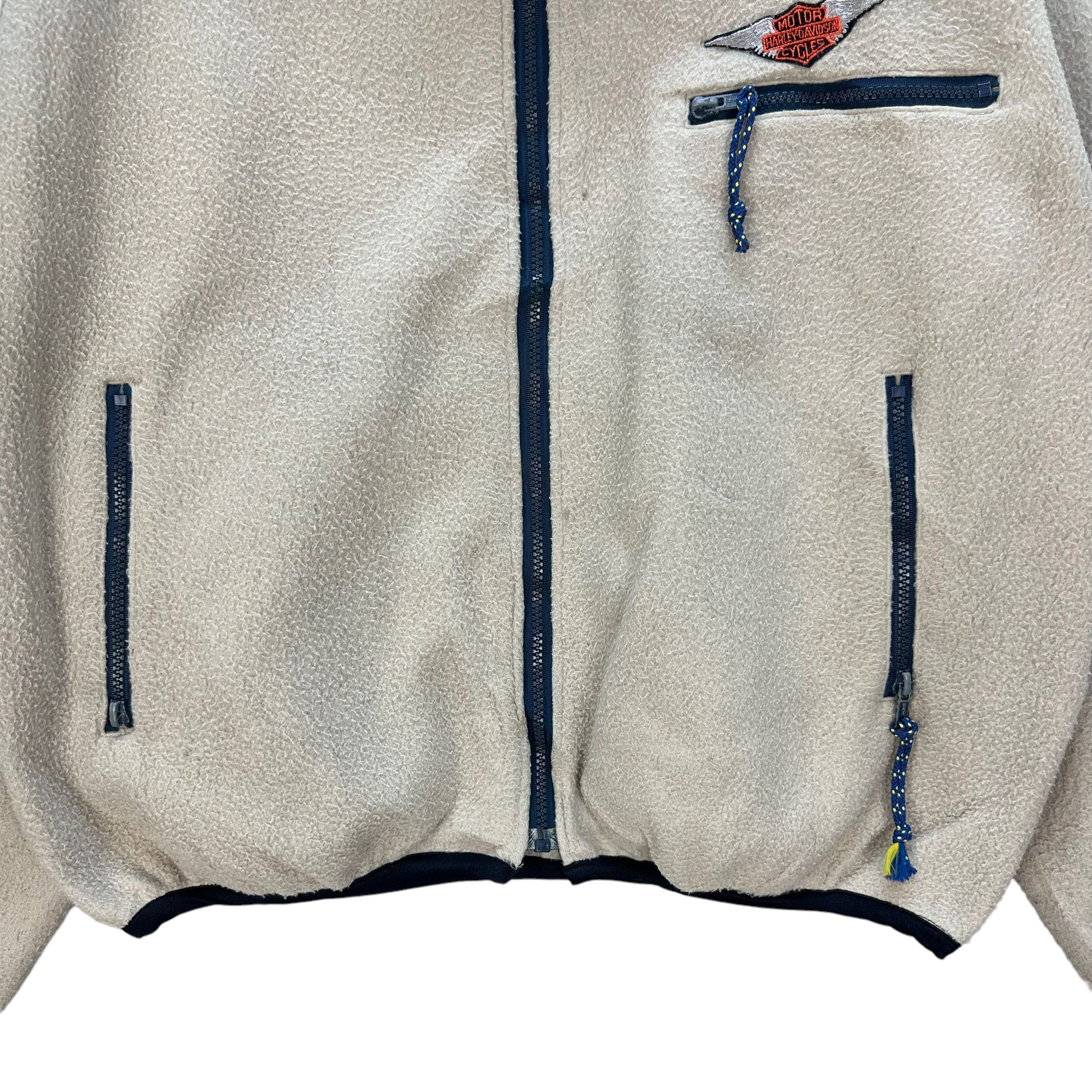 Harley Davidson HARLEY DAVIDSON PATCHES ON J&C SPORT FLEECE JACKET #8283-001 Size US L / EU 52-54 / 3 - 4 Thumbnail