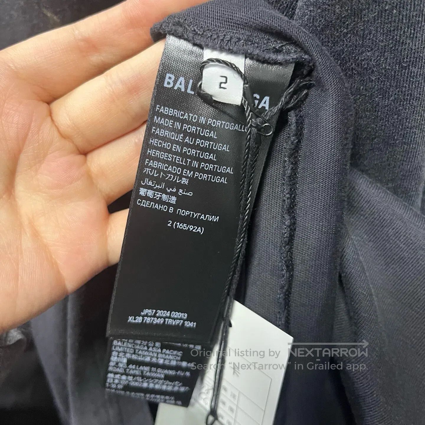 Balenciaga Balenciaga Black letter-pattern printed round-necked pullo Size US S / EU 44-46 / 1 - 6 Thumbnail