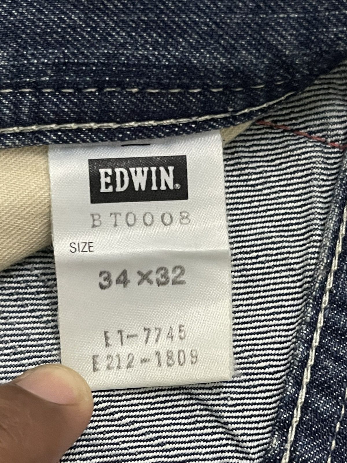 Edwin Edwin 503 Blue Trip Buckle Back Denim Size US 34 / EU 50 - 9 Thumbnail