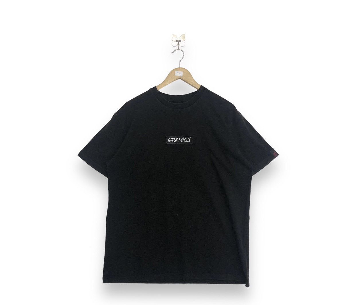 image of Gramicci Patches Spellout Tshirt in Black, Men's (Size XL)