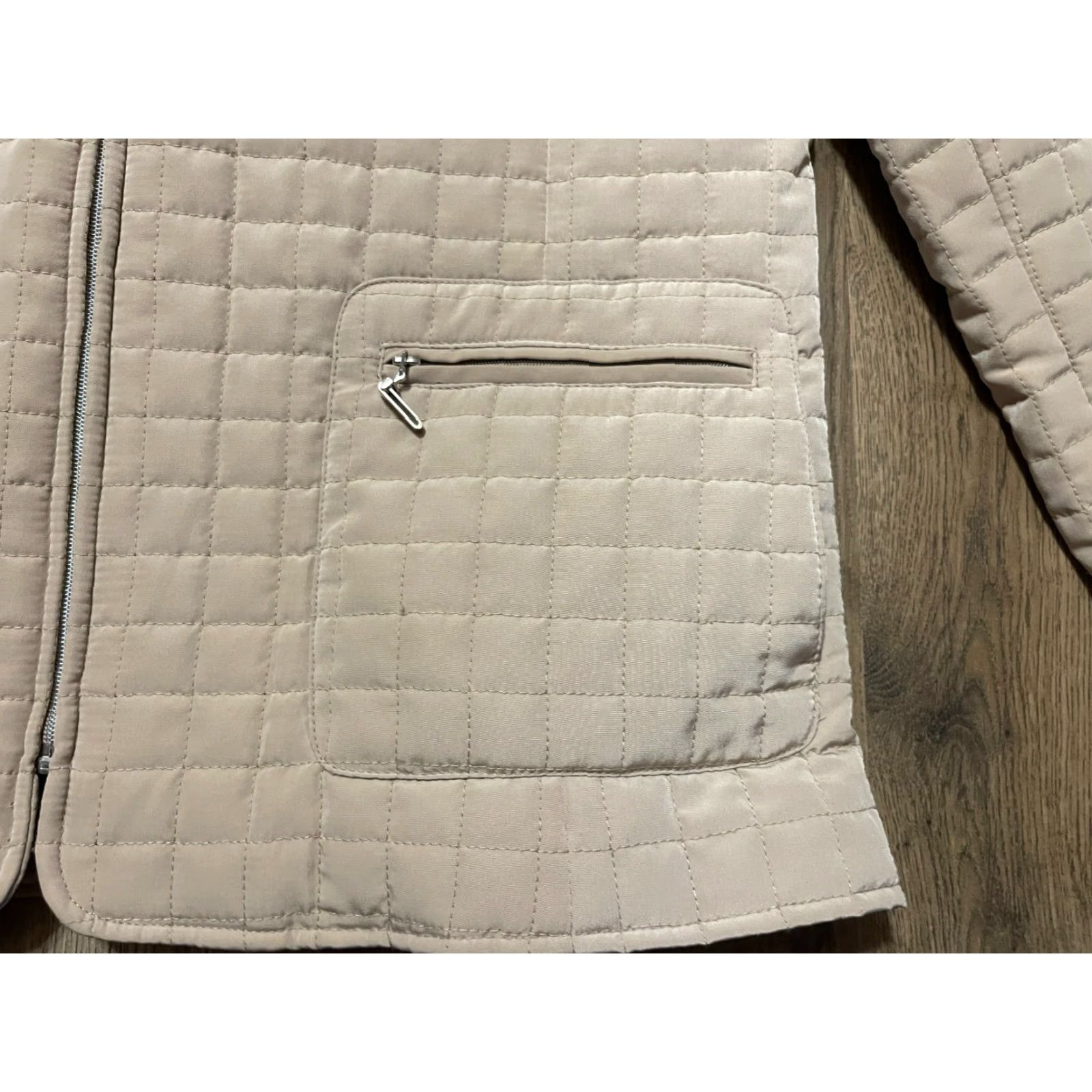 George George Jacket Women's Size Large 12/14 Tan Full Zip Zip Pockets Size L / US 10 / IT 46 - 5 Thumbnail