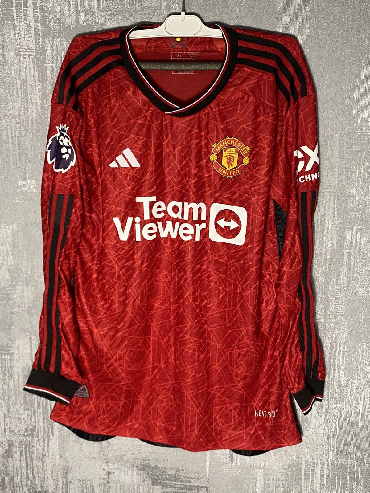 Adidas 2023 Manchester United Adidas Soccer Jersey Long Sleeve kit Size US M / EU 48-50 / 2 - 1 Thumbnail