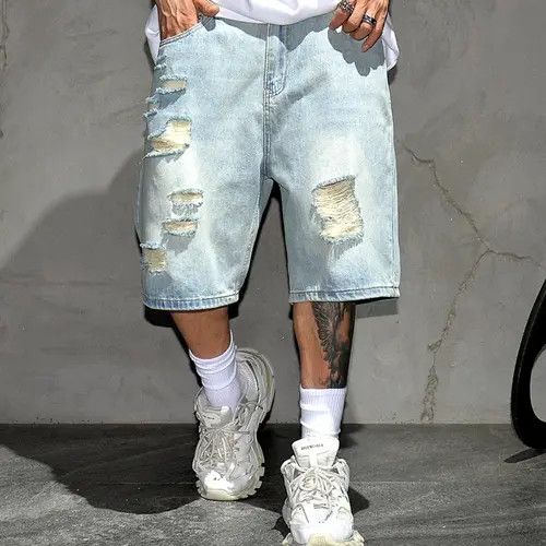 Japanese Brand Yukiko x ouchi Vintage Ripped Denim Jorts Size US 28 / EU 44 - 3 Thumbnail