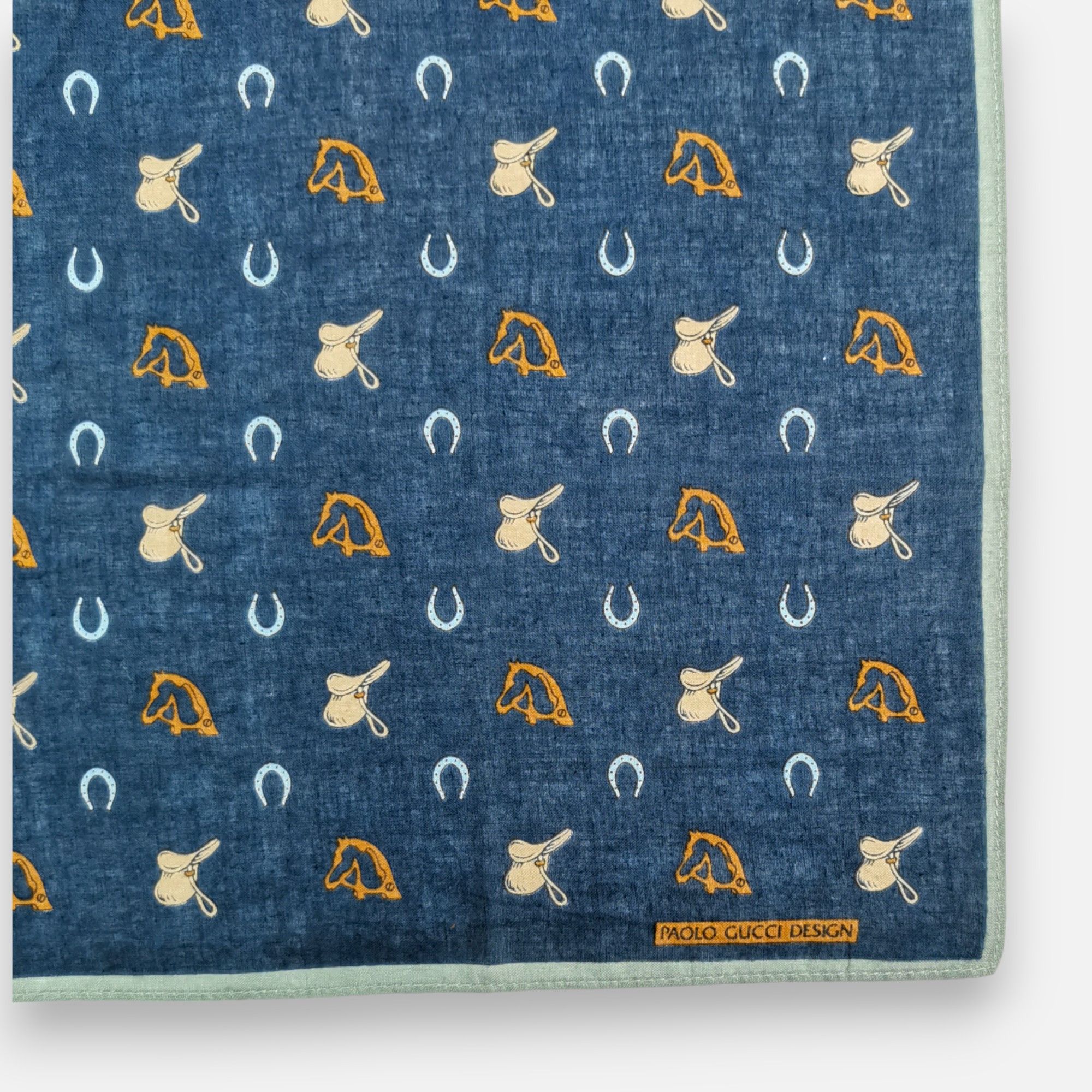 Paolo Gucci × Vintage Vintage Paolo Gucci Handkerchief Pocket Square Bandana Size ONE SIZE - 4 Thumbnail