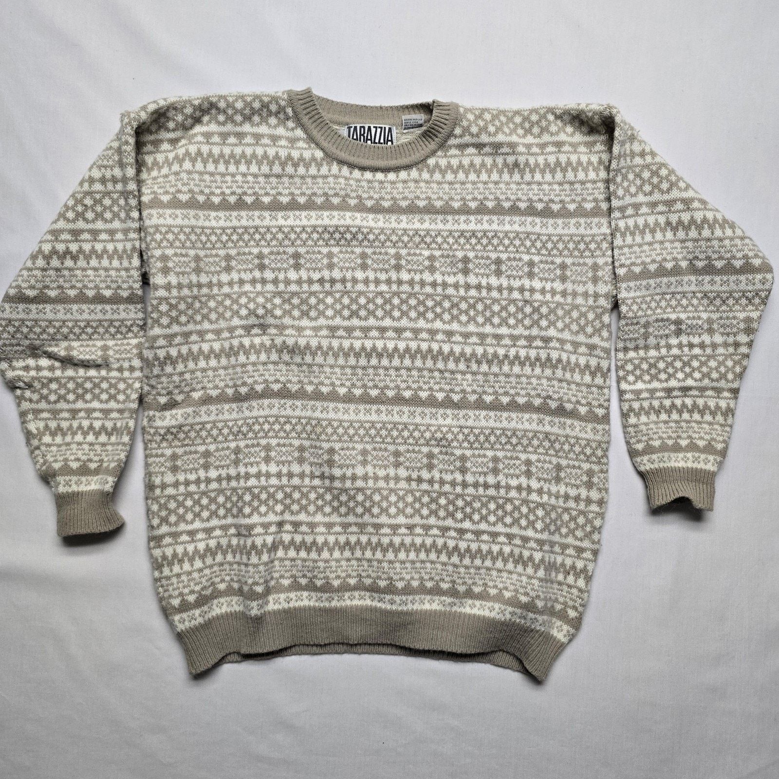 Vintage Vintage Tarazzia Sweater M Fair Isle Knit Pullover Crewneck Size US M / EU 48-50 / 2 - 1 Thumbnail
