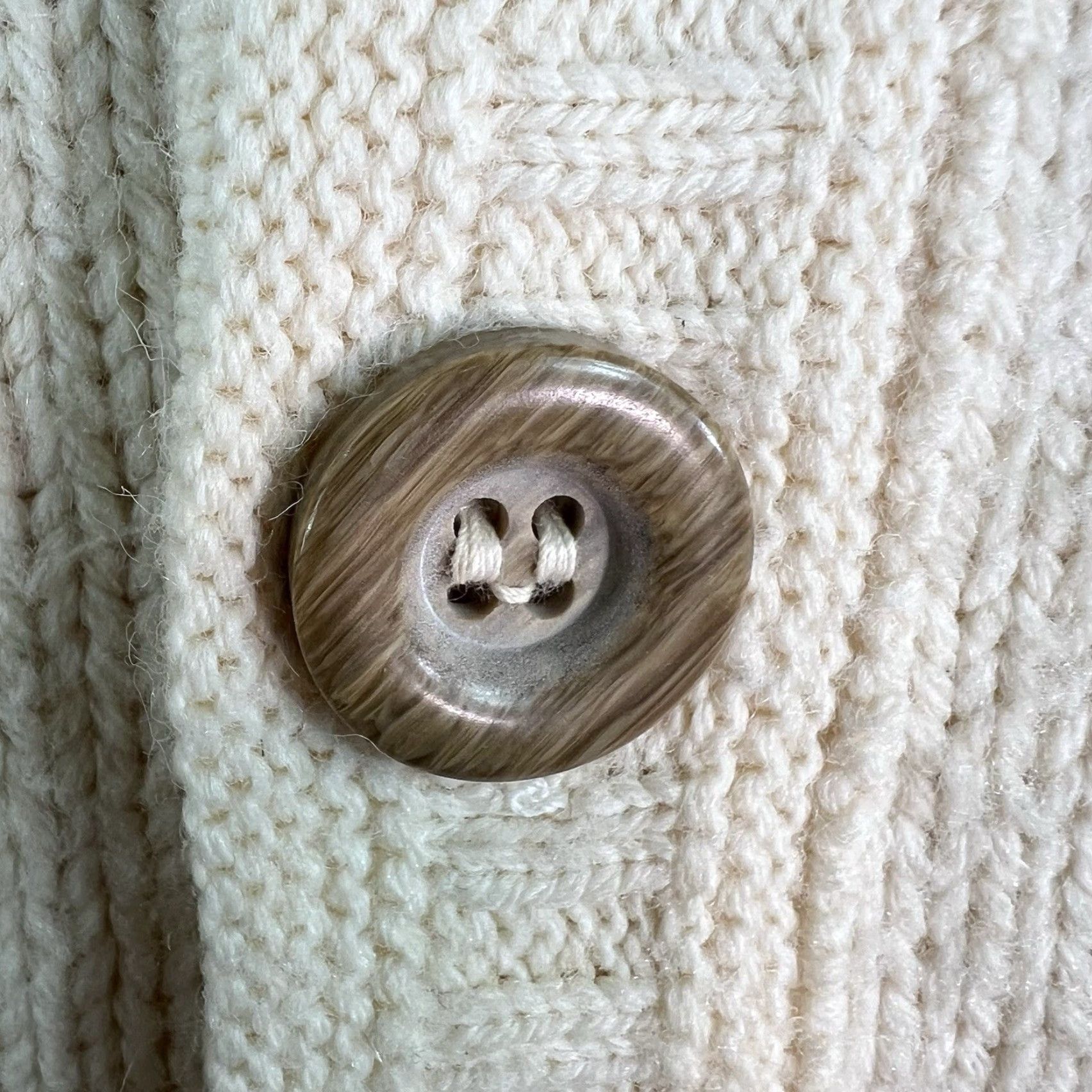 Vintage VINTAGE Five Seasons Cardigan Mens XL Ivory Cable Knit Sweater Size US XL / EU 56 / 4 - 5 Thumbnail