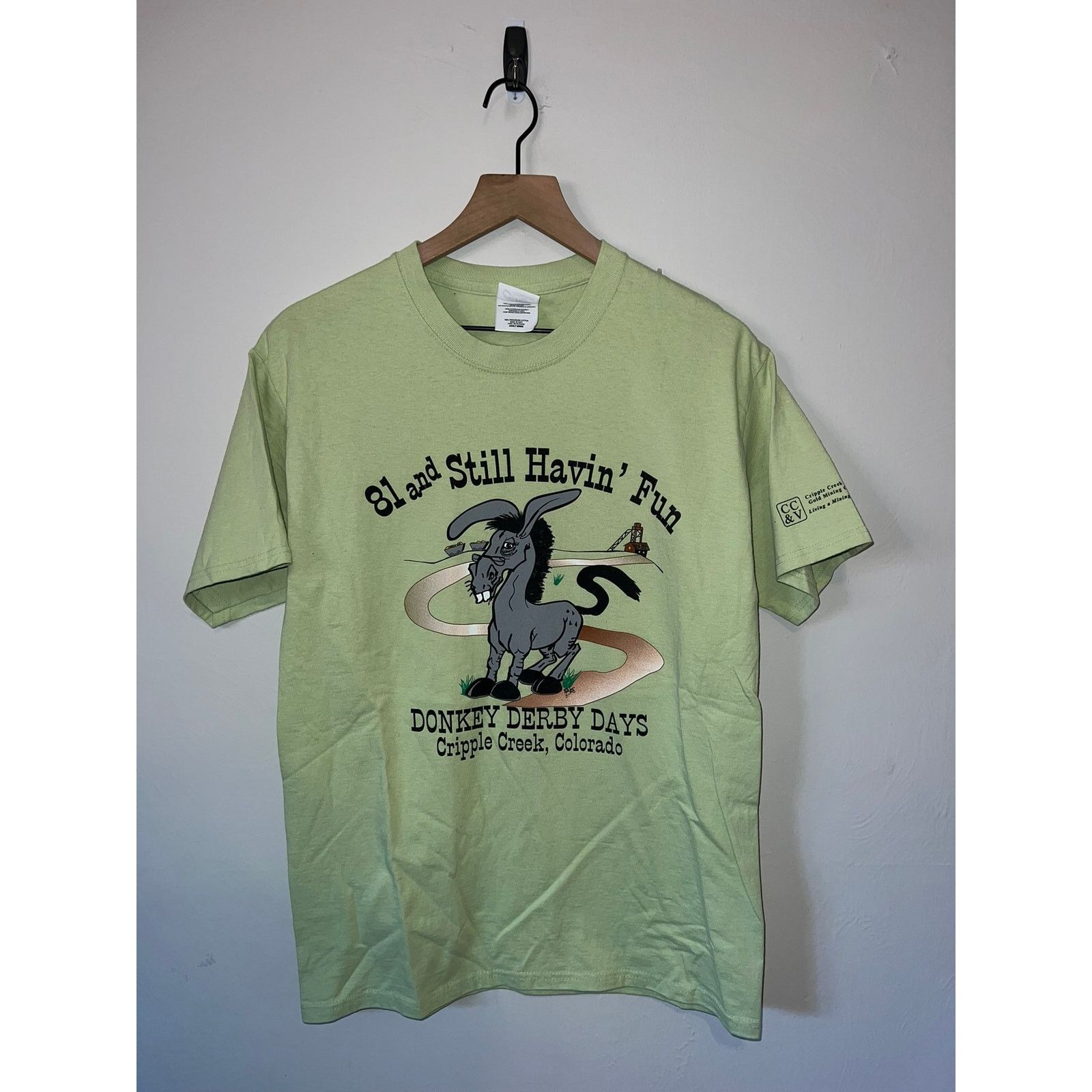 Port Authority Vintage Donkey Derby Days Shirt Cripple Creek Green Tee M Size US M / EU 48-50 / 2 - 1 Thumbnail