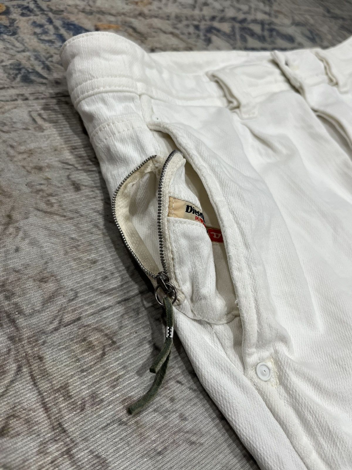 Diesel Diesel Industry Jogger White Jeans Size US 34 / EU 50 - 4 Thumbnail