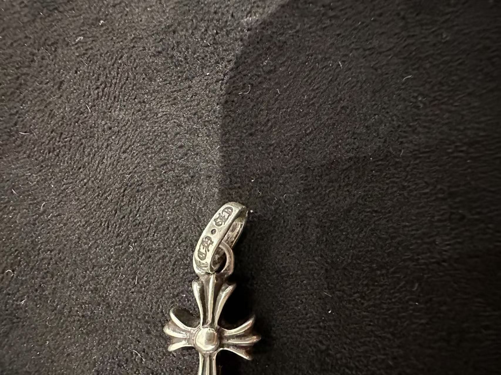 Chrome Hearts Chrome Hearts Silver Diamonds Babyfat Cross Charm Pendant Size ONE SIZE - 7 Thumbnail