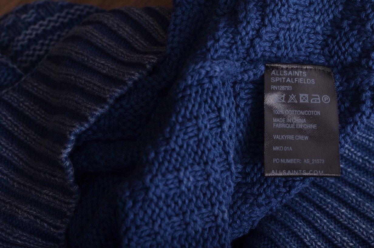 Allsaints Allsaints Valkyrie Crew Neck Cable Knit Sweater Size US L / EU 52-54 / 3 - 5 Thumbnail