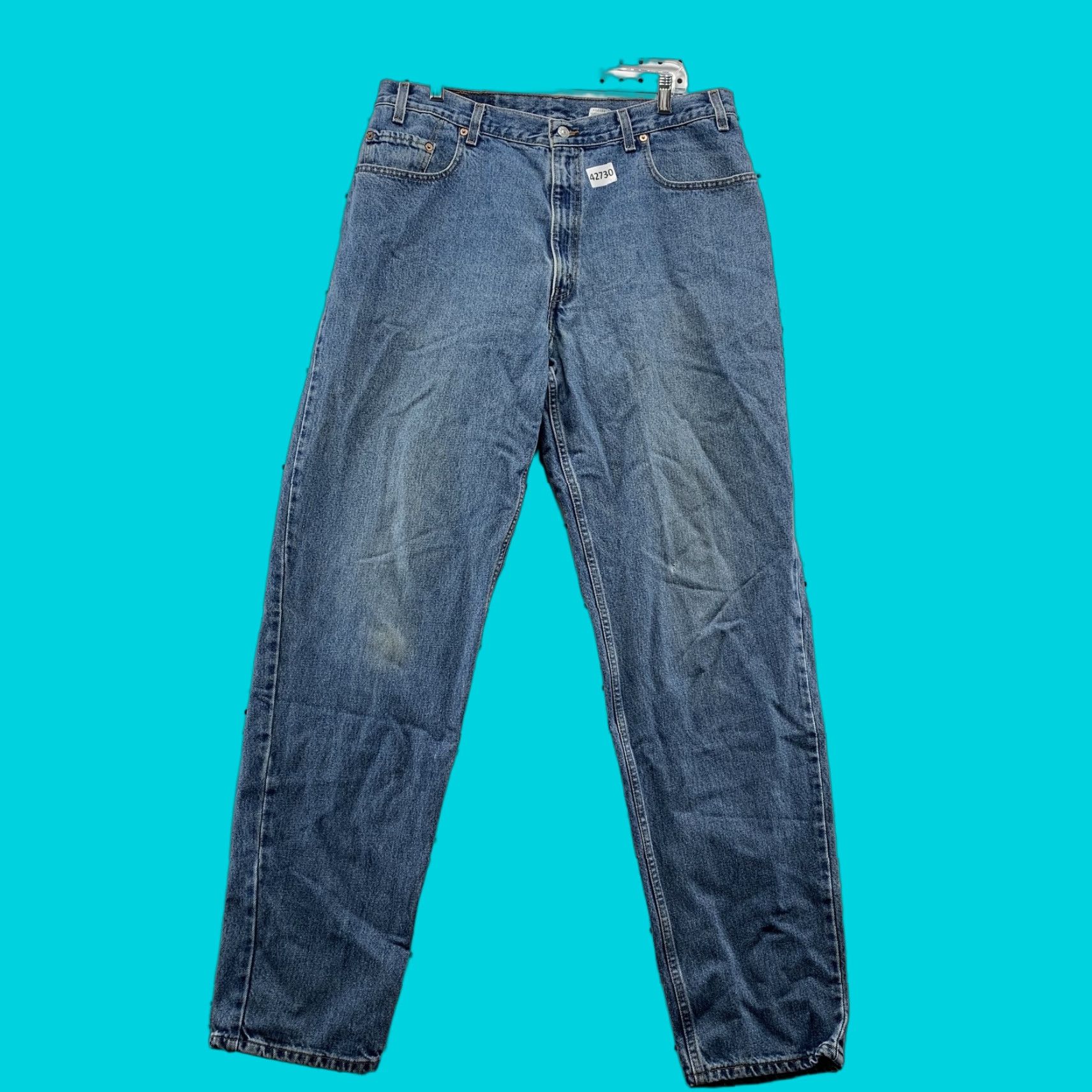 Levi's VINTAGE Levi's 560 Jeans – Denim – Men – Size 38 – 36x35 Loose Tapered – Blue – 5-Pocket – Regular Inseam – Relaxed Fit - Mens Size US 38 / EU 54 - 1 Thumbnail