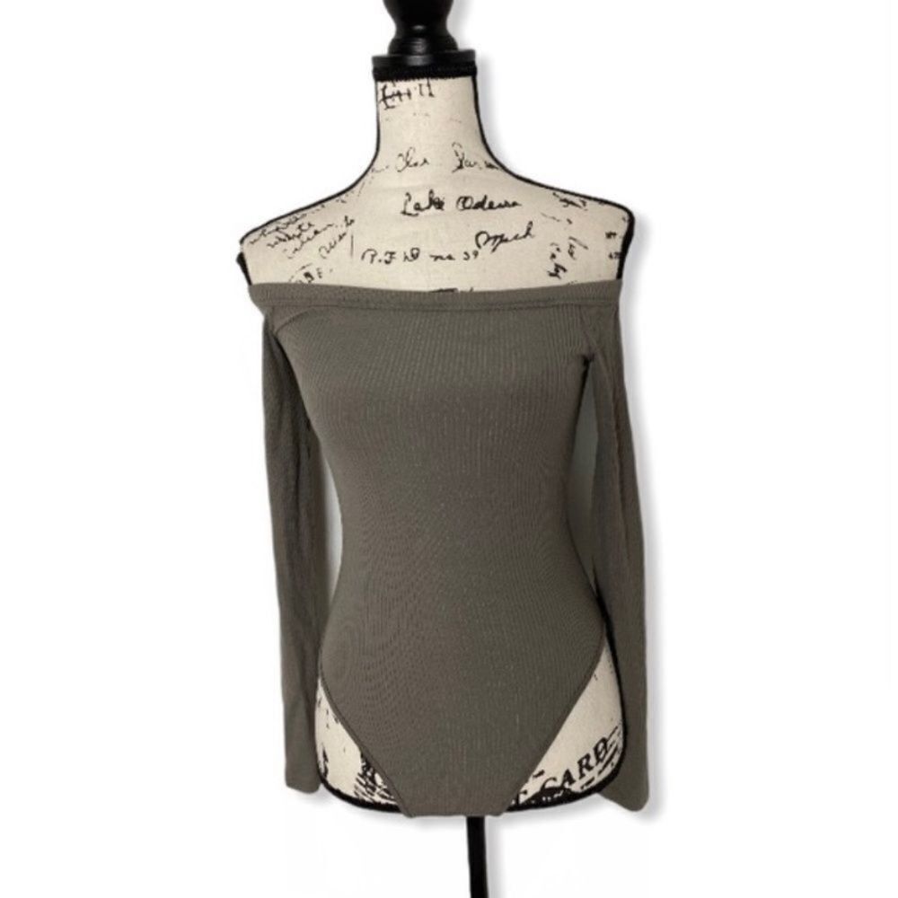 Other Sen Ari Off-the-Shoulder Ribbed Bodysuit – Size S, Made in U Size S / US 4 / IT 40 - 2 Thumbnail