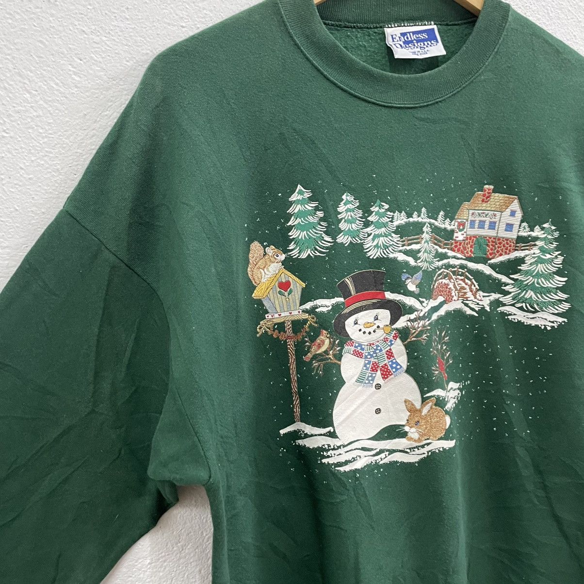 Vintage 🔥Vintage 90s Endless Design Art Of Christmas Sweatshirts Size US M / EU 48-50 / 2 - 7 Thumbnail