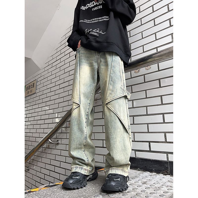 Japanese Brand Vintage men's loose washed tie-dye flared jeans Size US 32 / EU 48 - 2 Thumbnail