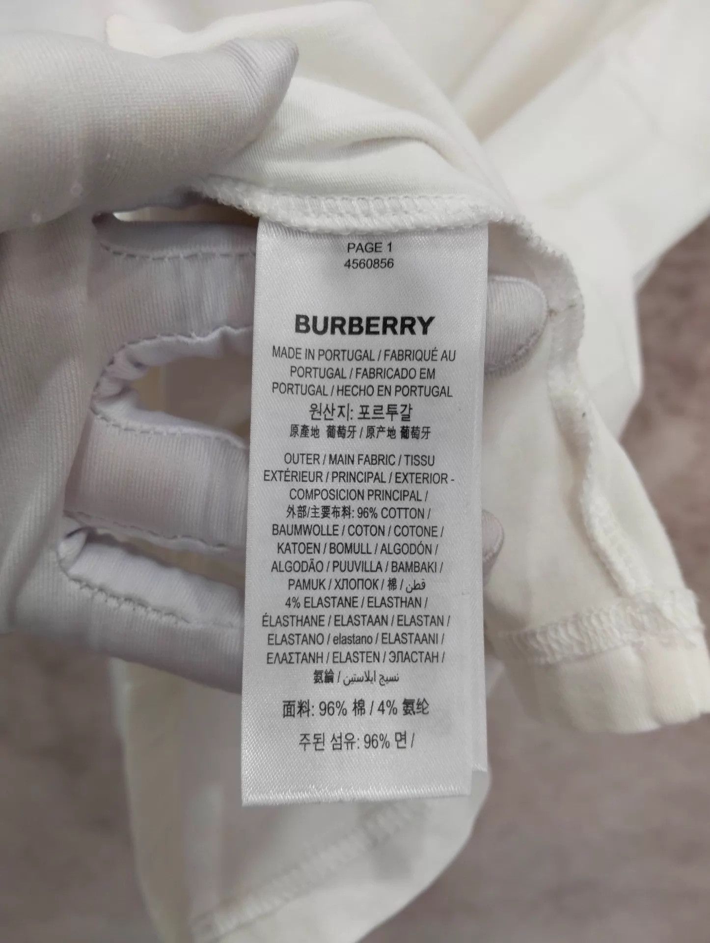 Burberry Burberry White London Slogan Logo S/S Tee M 95 New Size US M / EU 48-50 / 2 - 6 Thumbnail