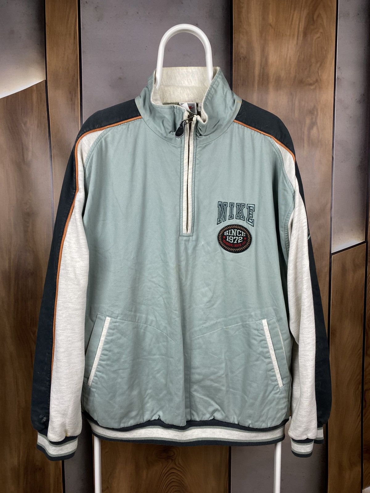 Nike 🔥Vintage 90s Nike Sweatshirt Zip Up Olympic Since 1972 VTG🔥 Size US L / EU 52-54 / 3 - 1 Thumbnail