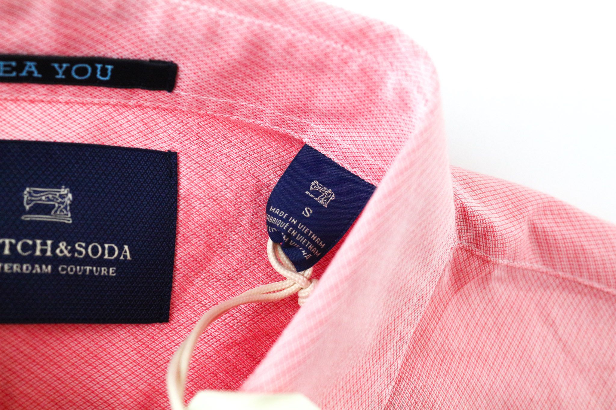 Scotch & Soda AMS COUTURE S Pink Cotton Slim Long Sleeve Shirt 74469 Size US S / EU 44-46 / 1 - 5 Thumbnail