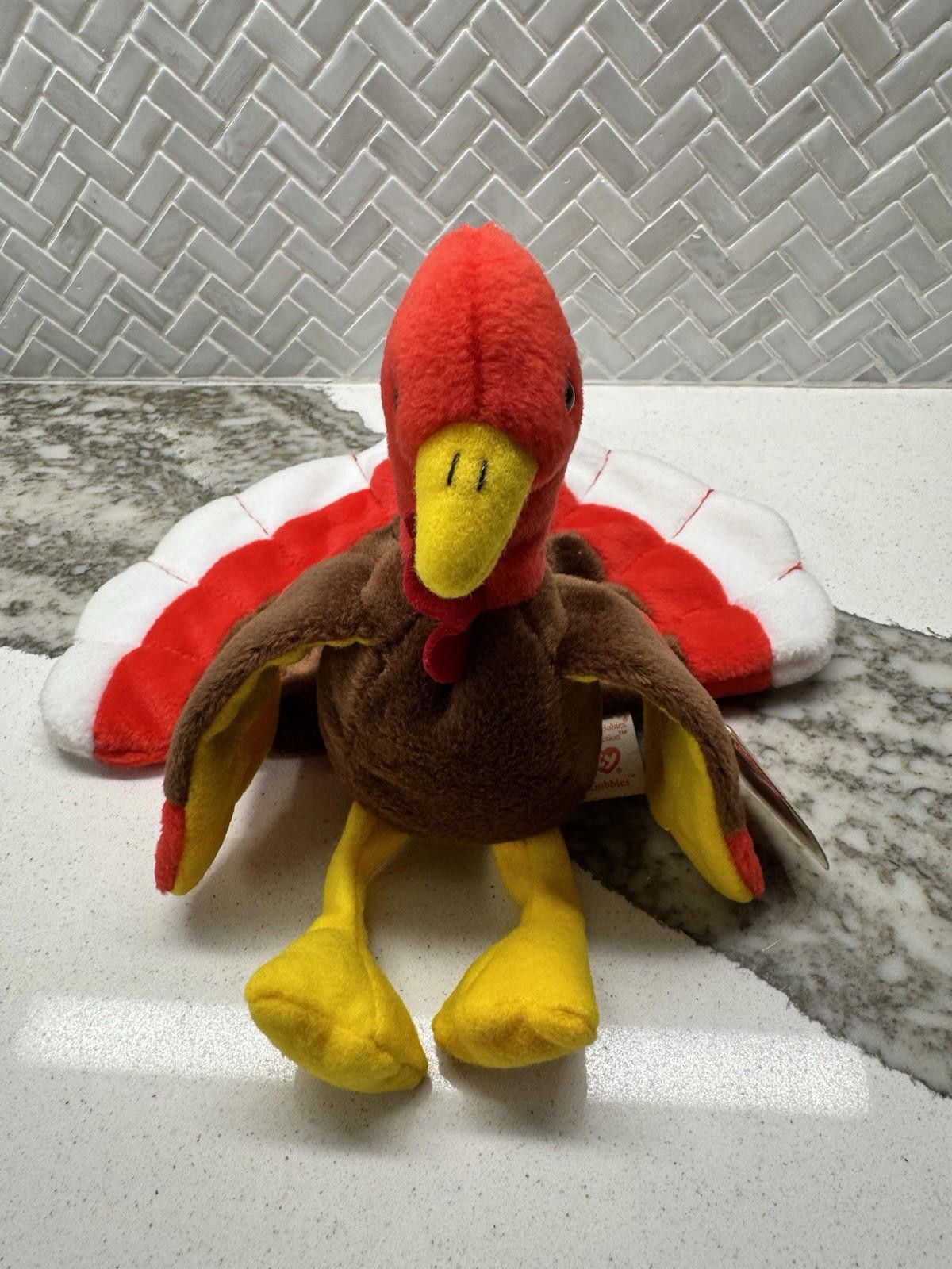 Tyler The Creator Retired (Original) TY Beanie Baby Gobbles The Turkey 1996 Size ONE SIZE - 8 Thumbnail