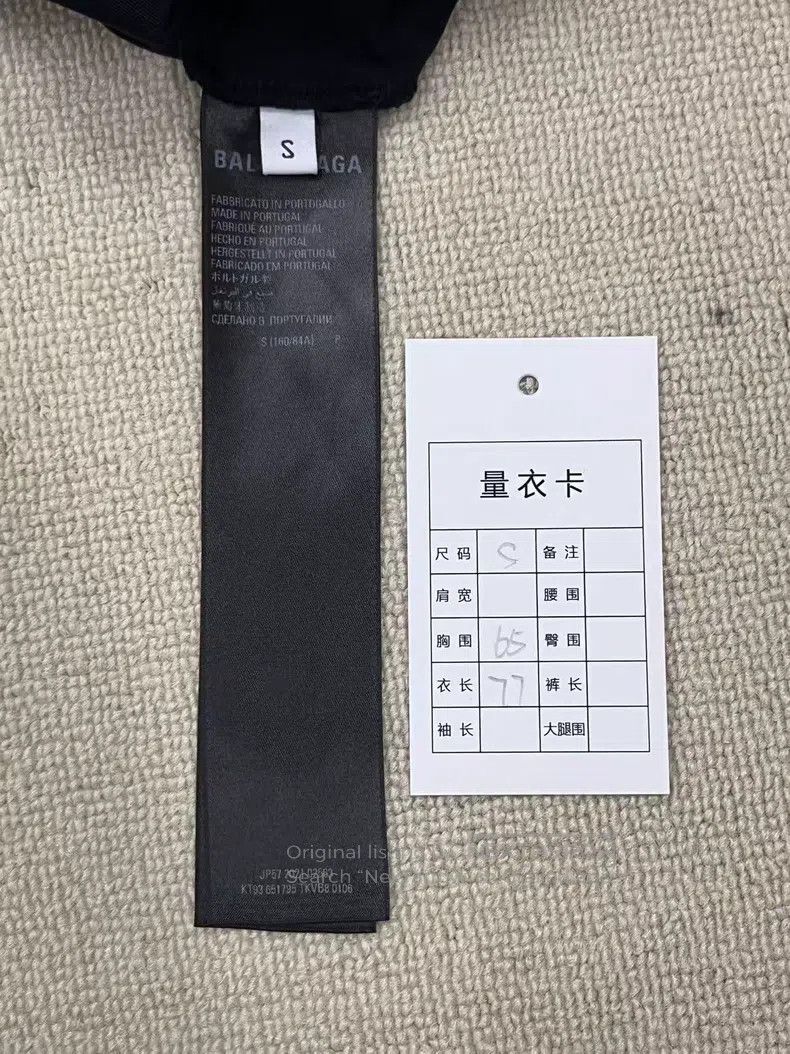 Balenciaga Balenciaga Letter printed round neck hole short-sleeve T-s Size S / US 4 / IT 40 - 4 Thumbnail
