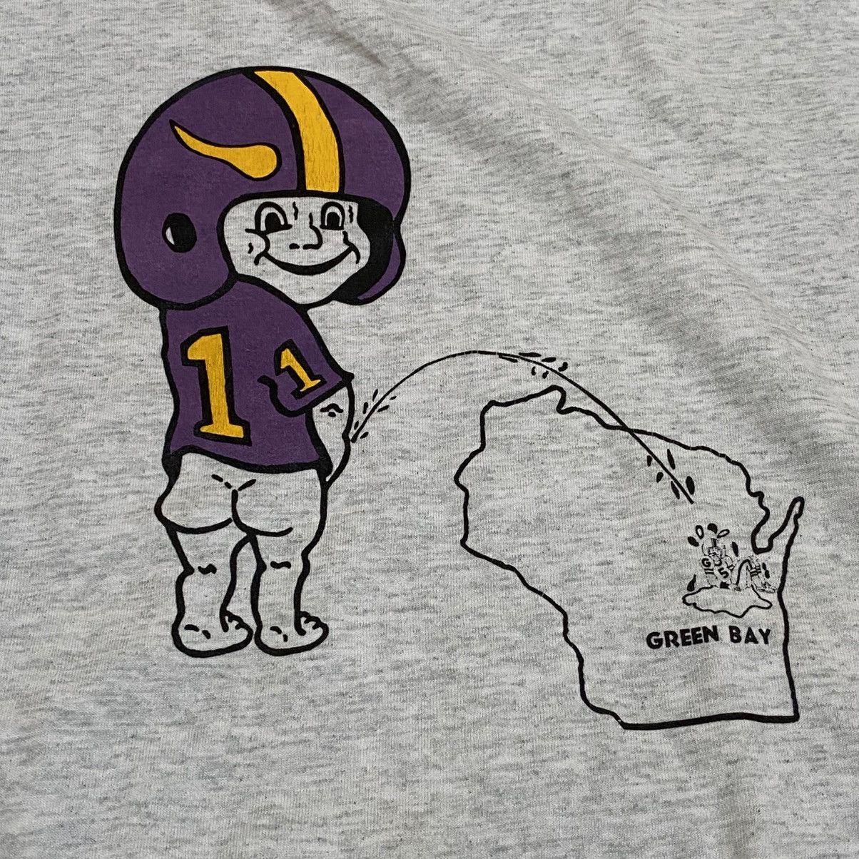 Vintage Vintage art Parody Sportswear Green Bay Tshirt NFL Funny Size US XL / EU 56 / 4 - 2 Thumbnail