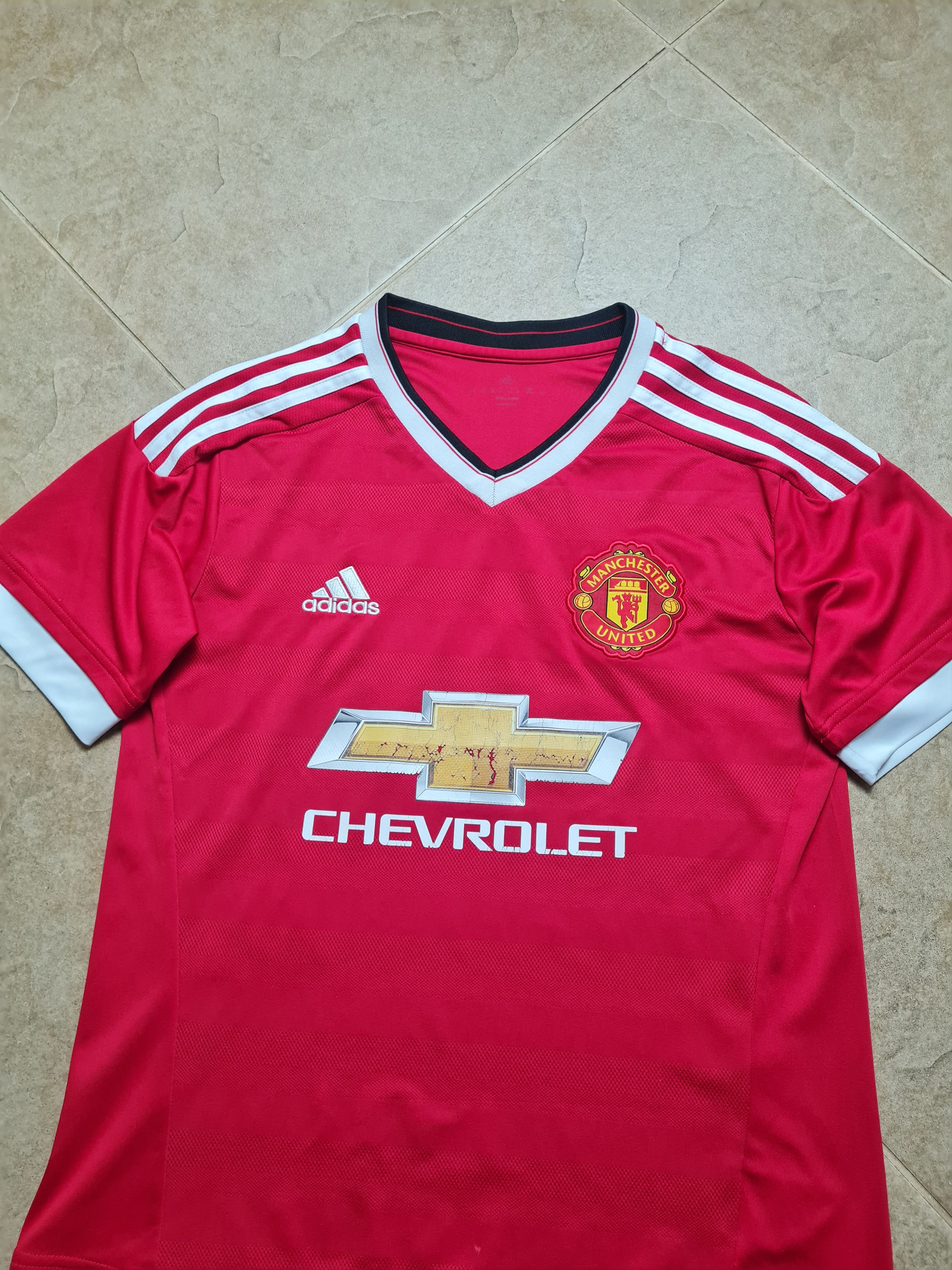 Adidas Manchester United15/16 Home Soccer Shirt Adidas #7 MEMPHIS Size US S / EU 44-46 / 1 - 7 Thumbnail