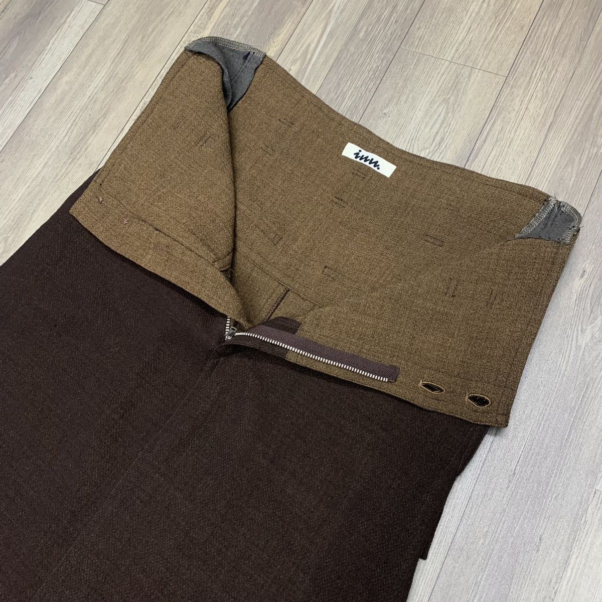 Issey Miyake 1980s inn. Issey Miyake Back Flapped Pockets Maxi Skirt Size 31" - 4 Thumbnail