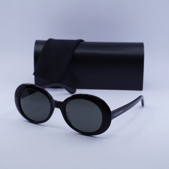 Saint Laurent Paris New Saint Laurent SL98 CALIFORNIA 002 Sunglasses - Black Size ONE SIZE - 11 Thumbnail