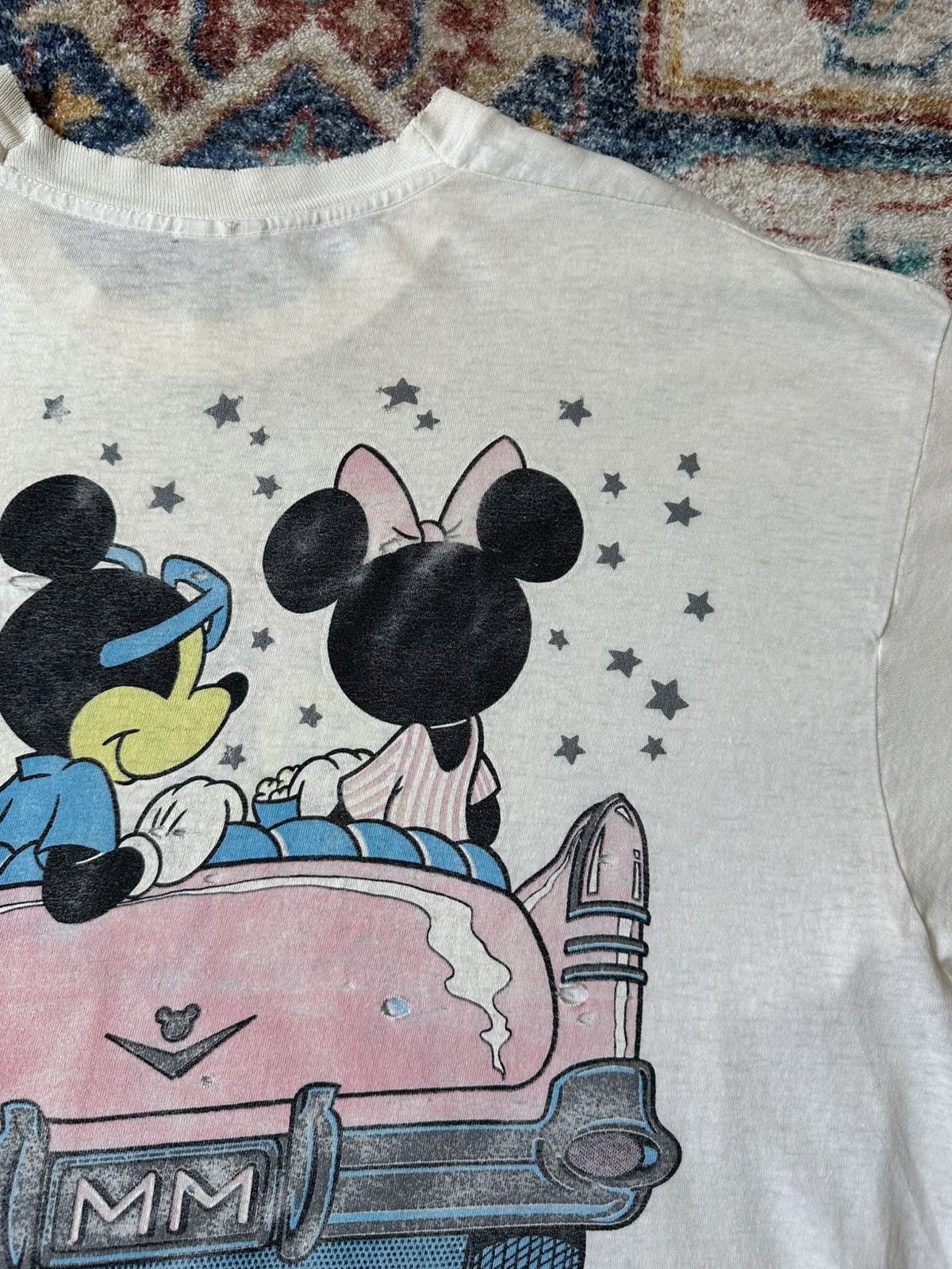 Disney × Vintage Vintage Disney Mickey And Minnie Mouse Drive In T-shirt Size US XL / EU 56 / 4 - 9 Thumbnail