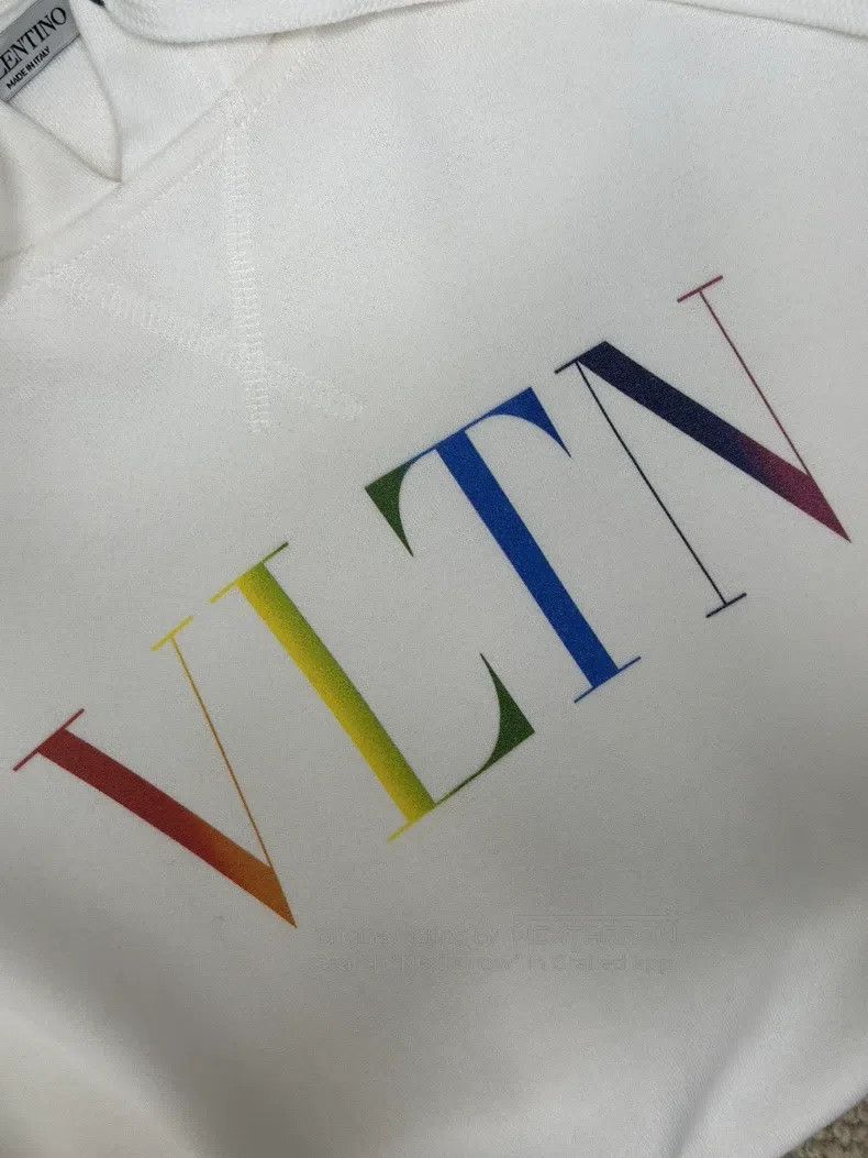 Valentino Valentino White printed hooded sweatshirt with long sleeve Size US XL / EU 56 / 4 - 5 Thumbnail