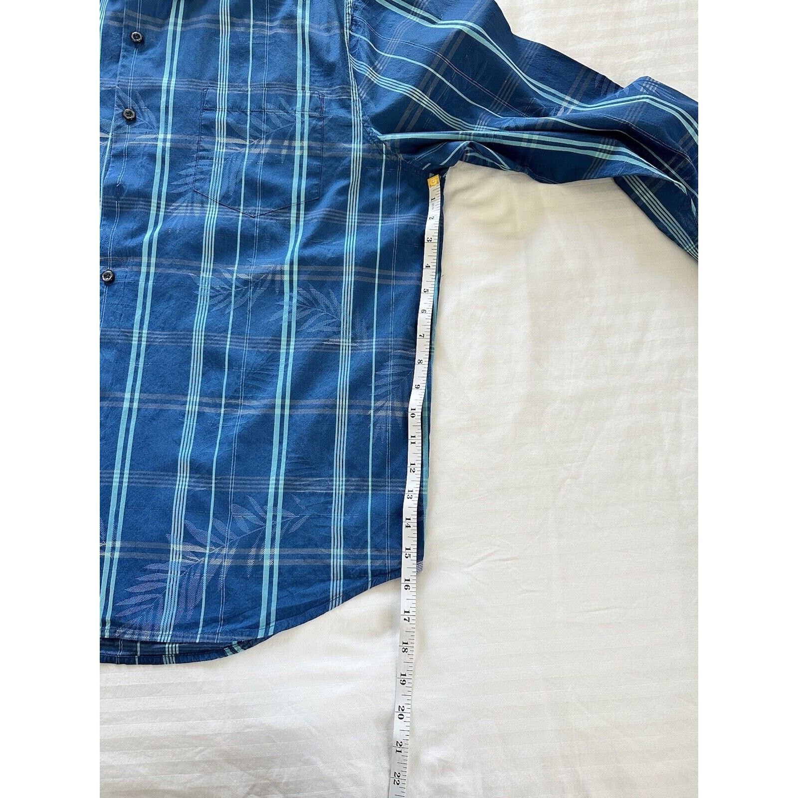 Tommy Bahama Tommy Bahamas Blue Teal Plaid Hawaiian Men’s Shirt Size XL Size US XL / EU 56 / 4 - 8 Thumbnail