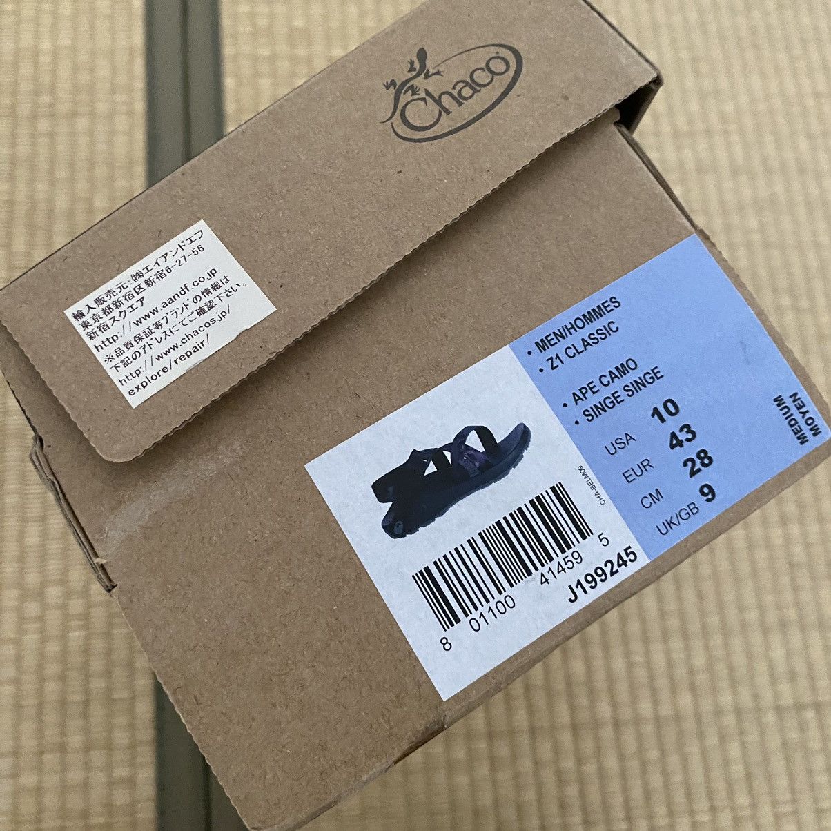 Bape × Chaco × Japanese Brand Bape Chaco Z1 Classic Black Ape Camo Sandal Japan Exclusive Size US 10 / EU 43 - 13 Thumbnail