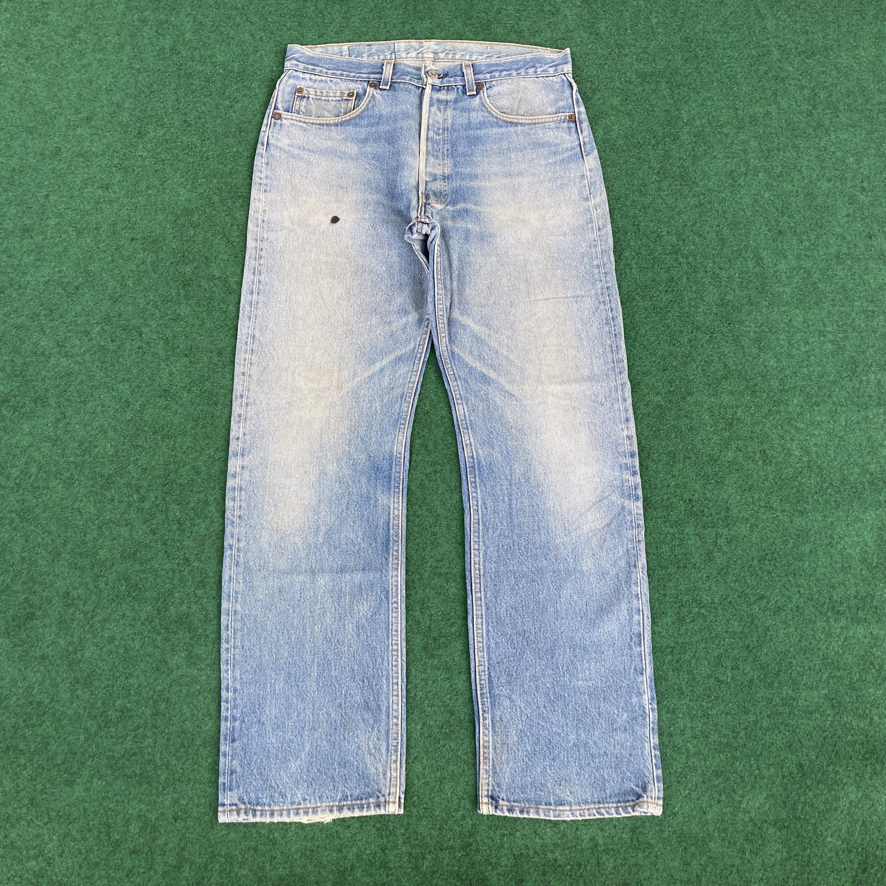 Levi's 32x30 Vintage Levis 501 Faded Ripped Punk Grunge Jeans Size US 32 / EU 48 - 1 Thumbnail