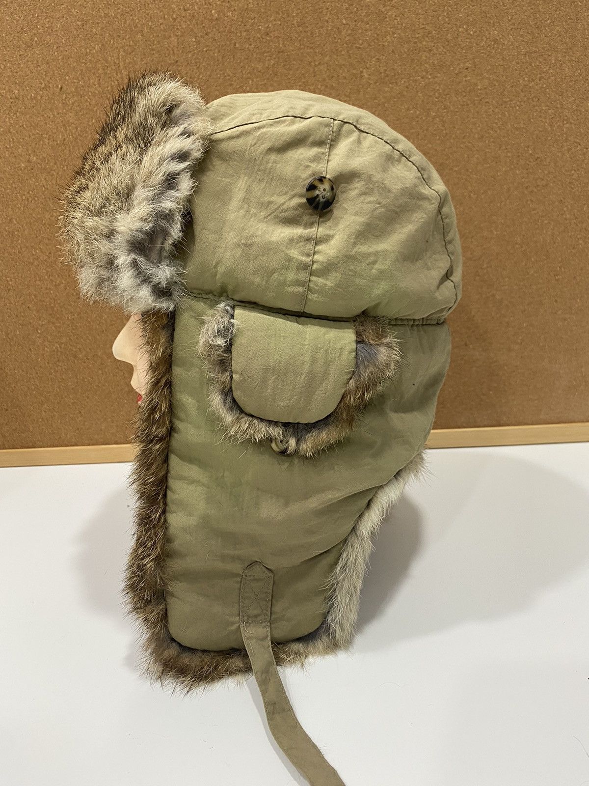Hysteric Glamour MAD BOMBER FAUX FUR TRAPPER HAT NATURAL RABBIT TRIM Size ONE SIZE - 2 Thumbnail
