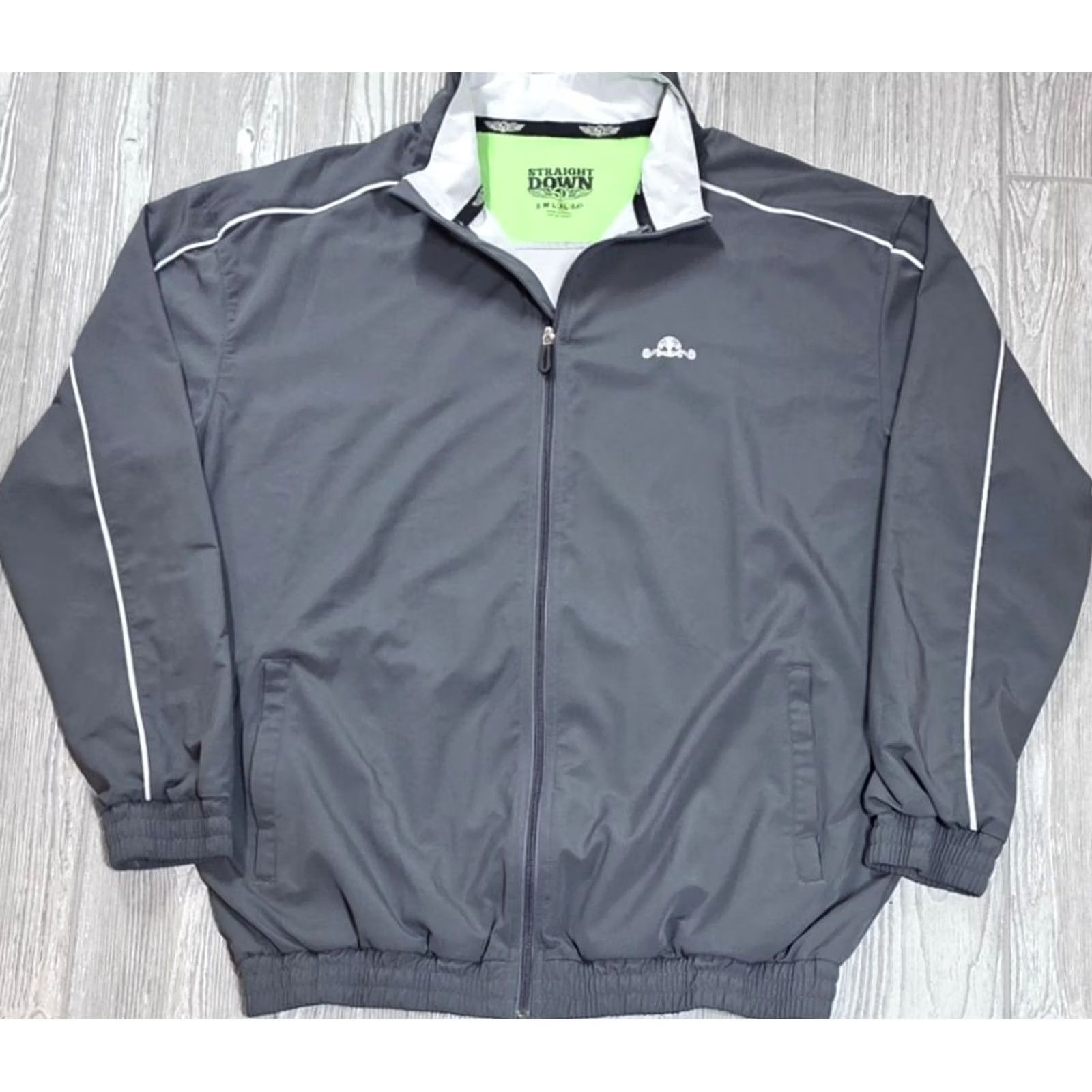 Vintage Straight Down Gray Full Zip Performance Jacket Men's XL-Daniel Island Club Golf Jacket Size US XL / EU 56 / 4 - 3 Thumbnail