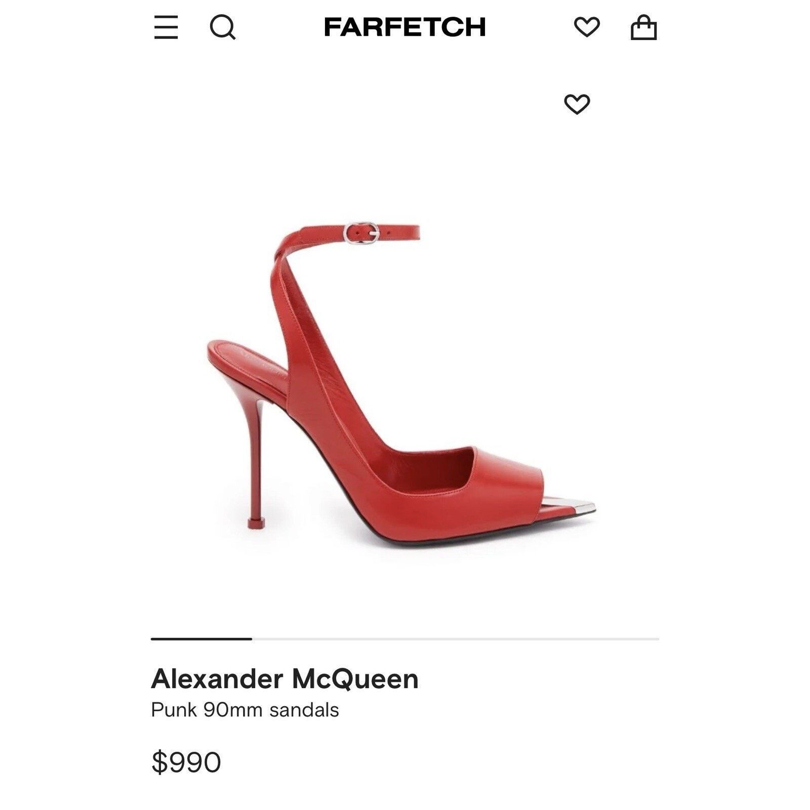 Alexander McQueen Alexander McQueen Punk 90mm Sandals sz. 37 +C Size US 7 / IT 37 - 7 Thumbnail