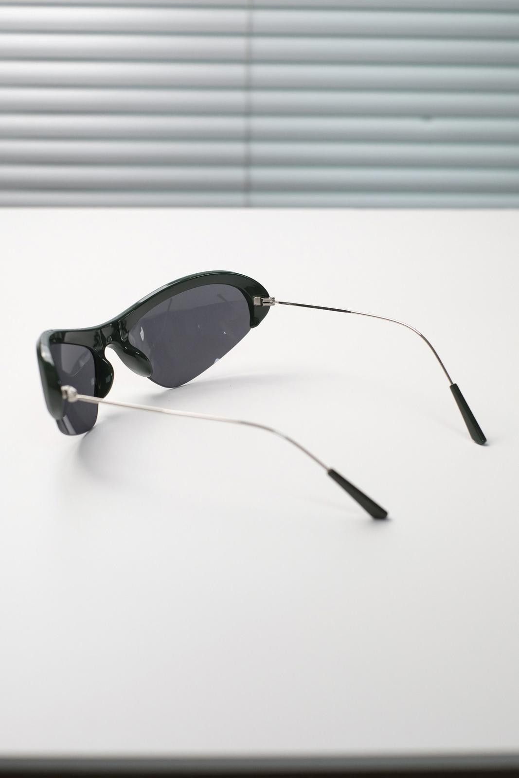 Other Y2k Vtg Avant Garde Futuristic Green Sunglasses Unisex OS Size ONE SIZE - 8 Thumbnail
