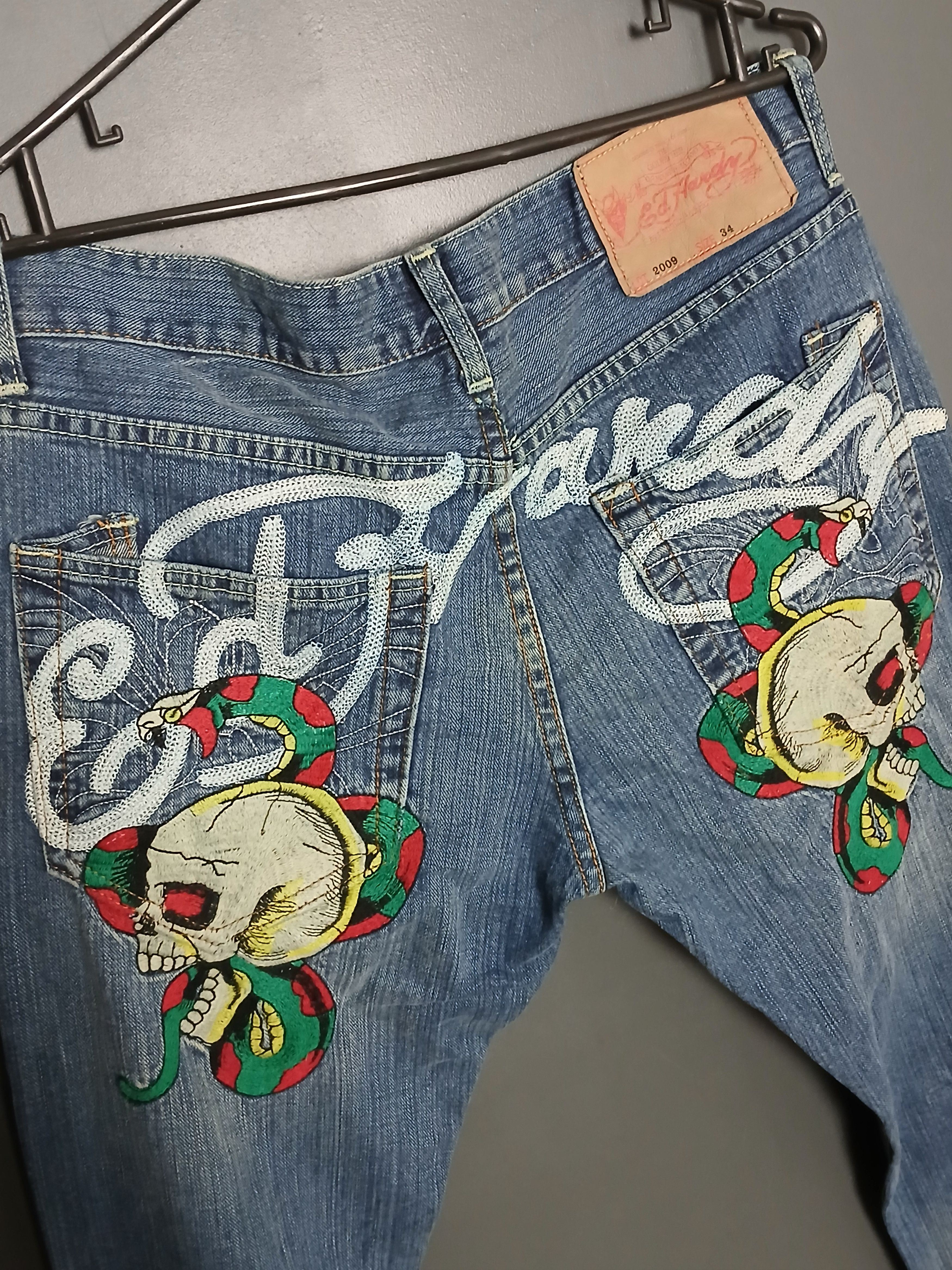 Christian Audigier × Ed Hardy New Ed Hardy Christian Audigier Jeans Pants Size US 34 / EU 50 - 3 Thumbnail