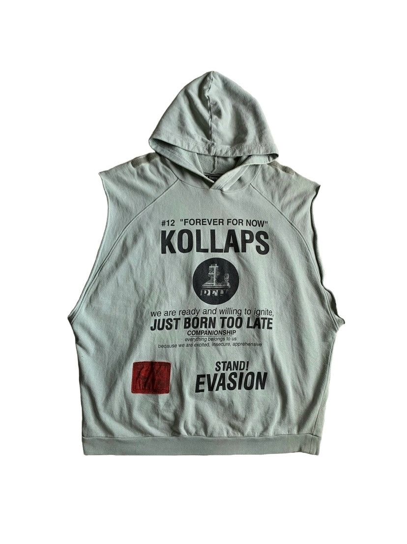 Raf simons sleeveless hoodie deals