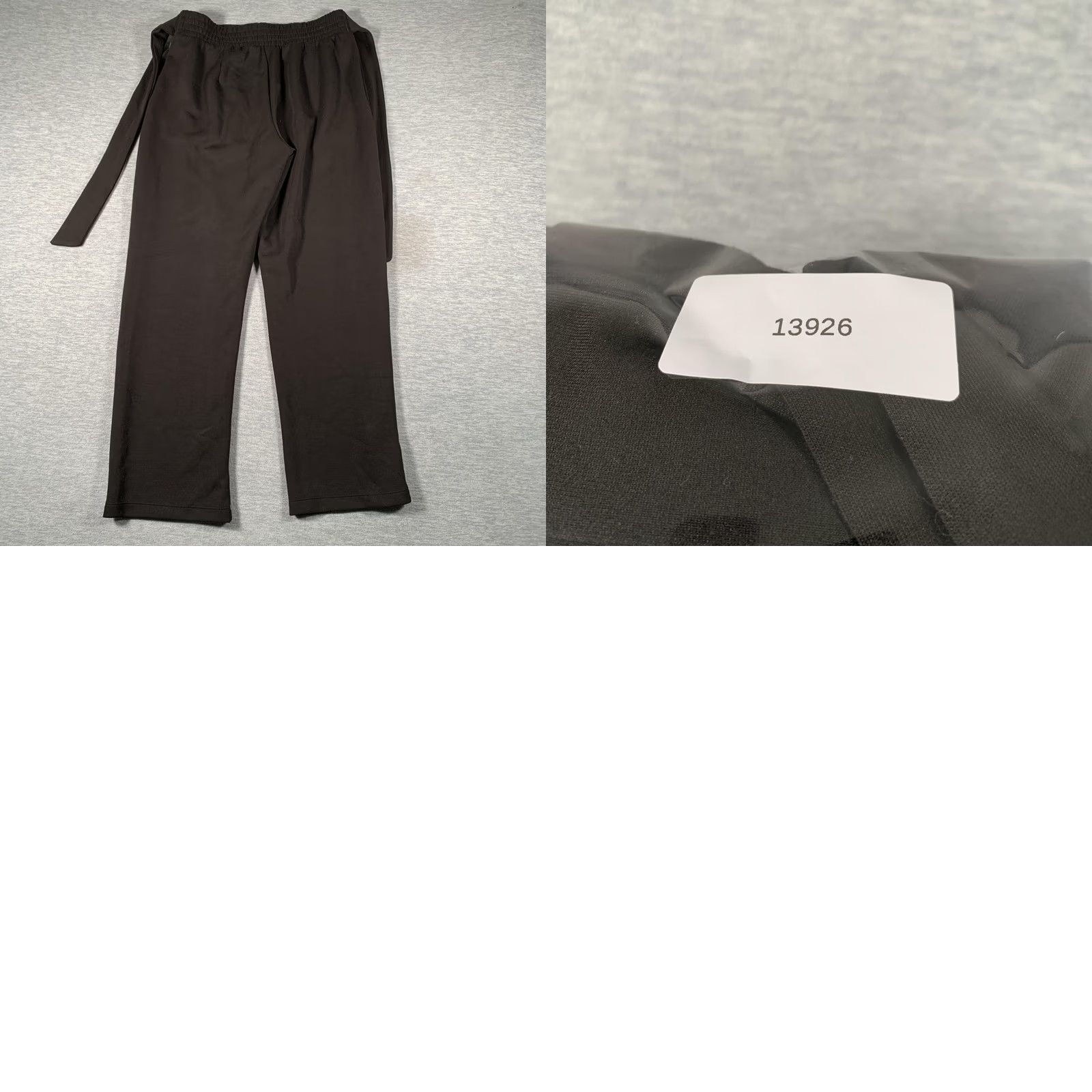 Vintage T Tahari Sweatpants Women S Black Modal Jersey Elastic Waist Size S / US 4 / IT 40 - 9 Thumbnail