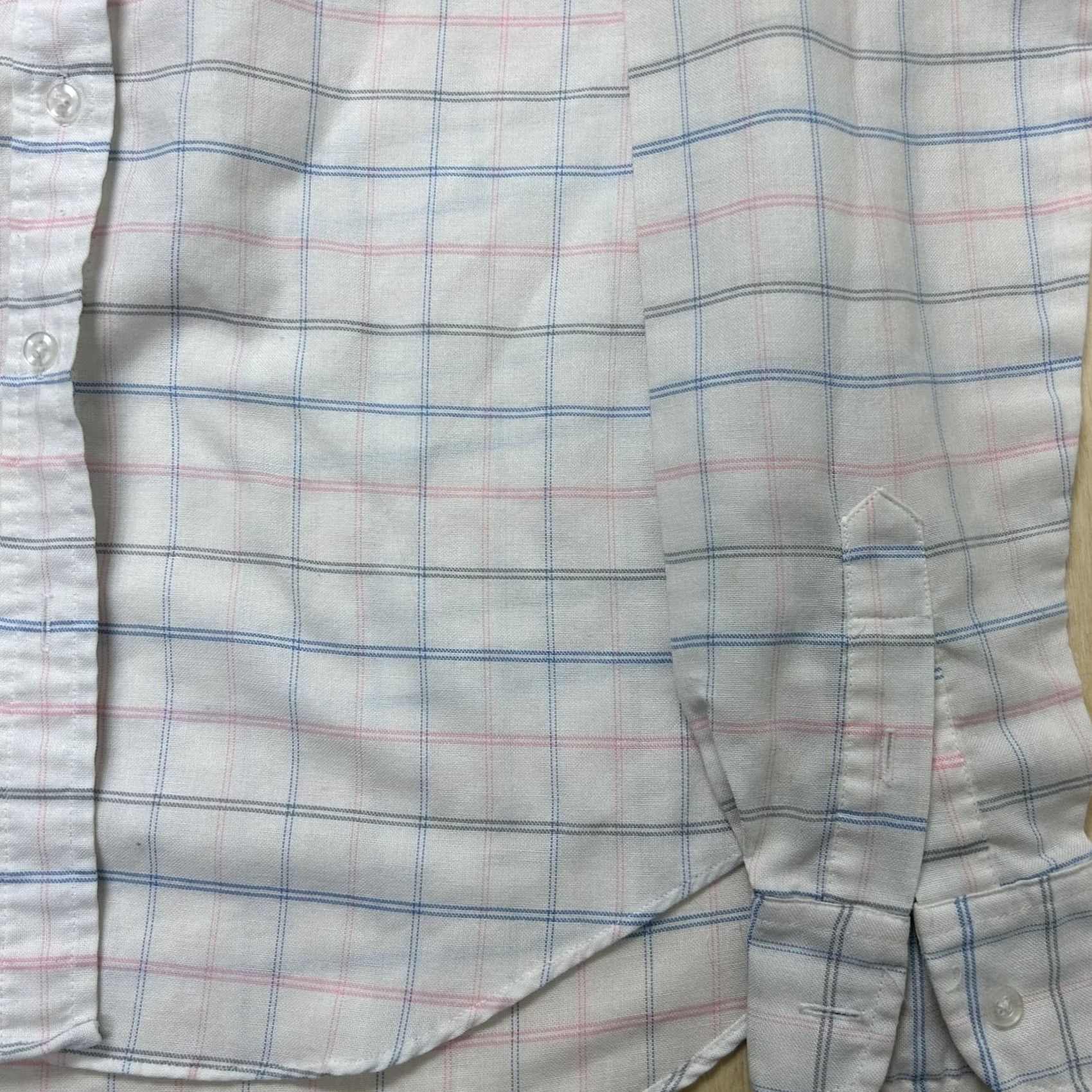 Hunter VINTAGE Reed Hunter Shirt Mens Medium White Woven Check Long Sleeve Button Up Casual Size US M / EU 48-50 / 2 - 2 Thumbnail