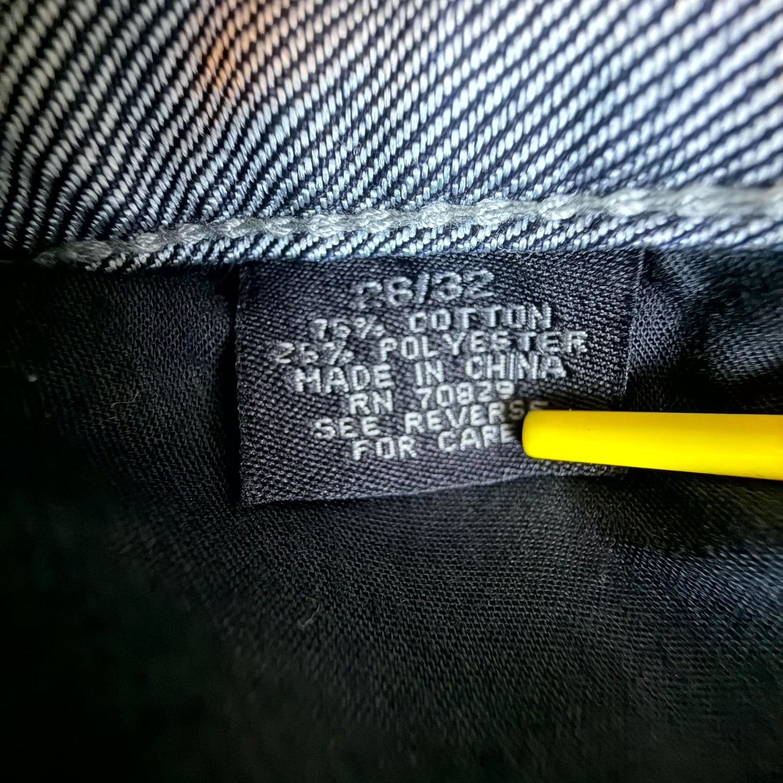 Carbon Carbon Black Jeans 28 Blue Straight Flap Pocket Y2K Grunge Size 28" / US 6 / IT 42 - 9 Thumbnail