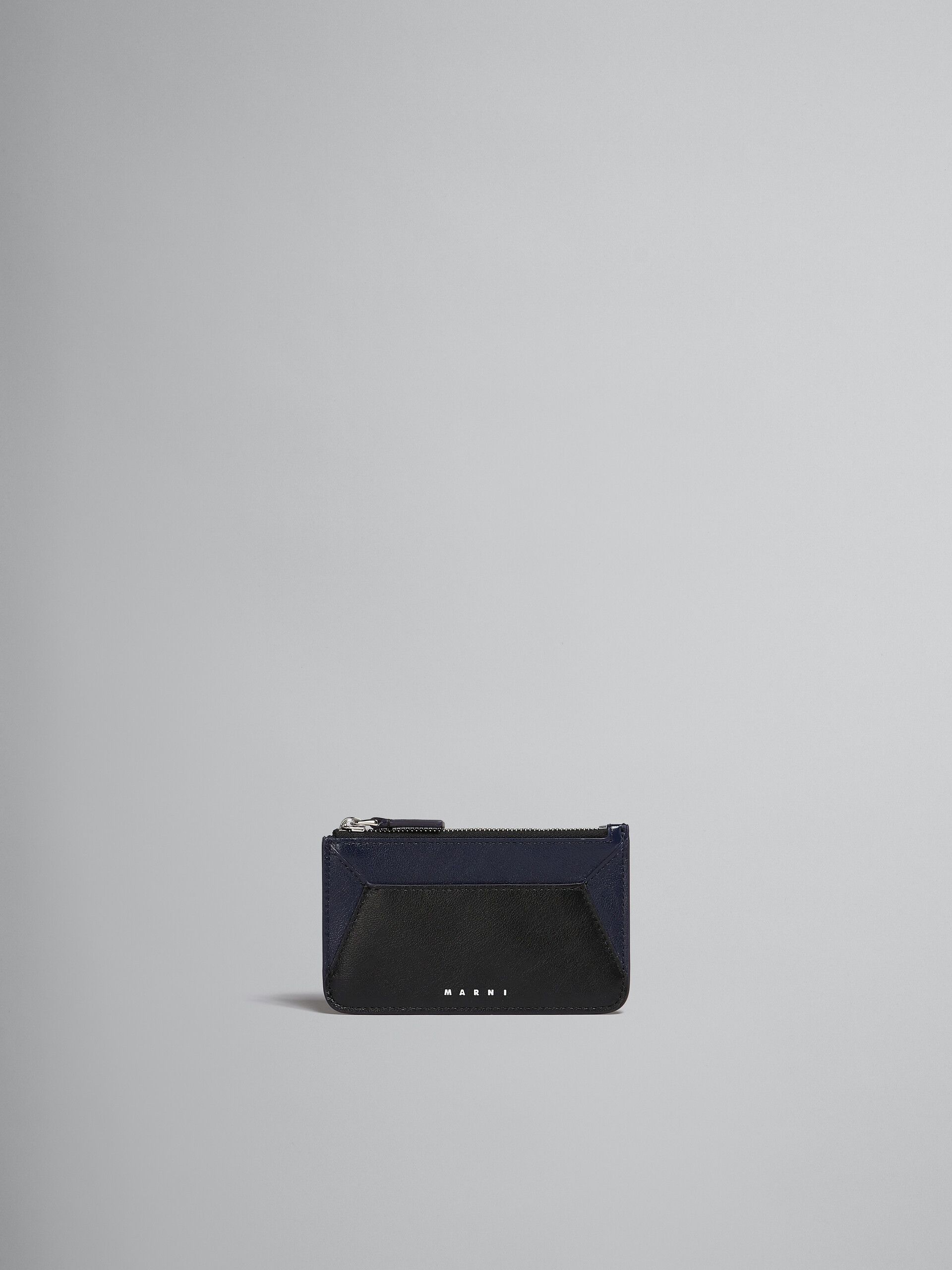 Marni o1w1db10125 Size:OS/Logo-Print Card Holder in Navy Blue Size ONE SIZE - 1 Thumbnail
