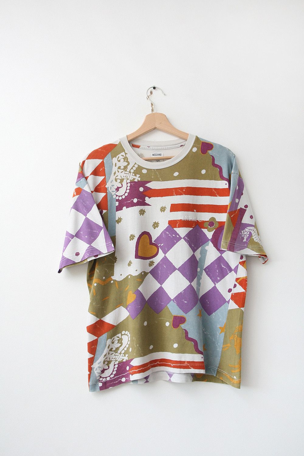 Moschino Vintage Moschino Jeans Italy 90s Abstract Art T Shirt Rare Size M / US 6-8 / IT 42-44 - 1 Thumbnail