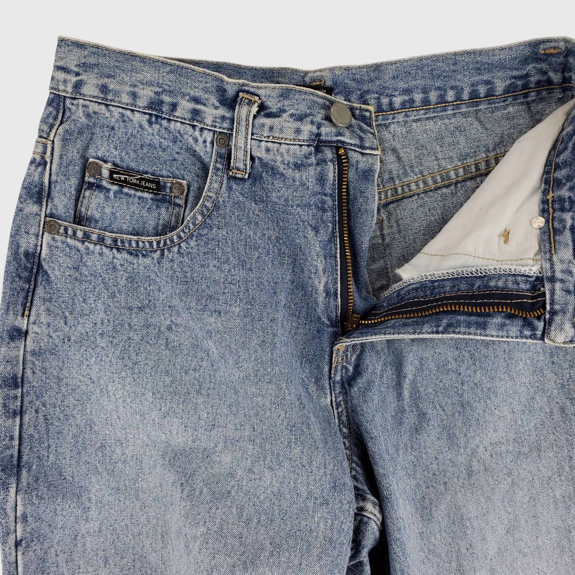 Other Rachel Roy High-Rise Wide-Leg Denim Jeans With Snap Button Size 24" / US 00 / IT 34 - 6 Thumbnail