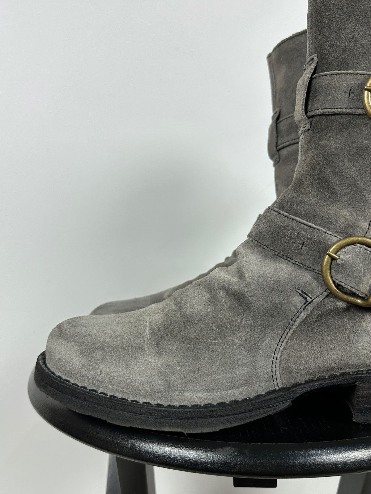 Fiorentini + Baker Fiorentini + Baker Eternity 2 Buckle Moto Ankle Suede Boots Size US 7 / IT 37 - 16 Thumbnail