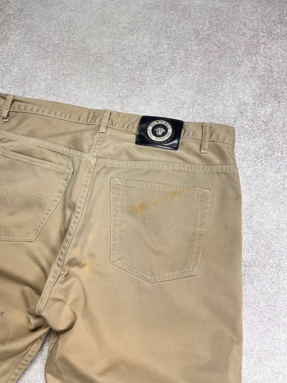 Versace × Vintage VINTAGE VERSACE MEDUSA BAGGY DISTRESSED AVANTGARDE PANTS Y2K Size US 38 / EU 54 - 13 Thumbnail