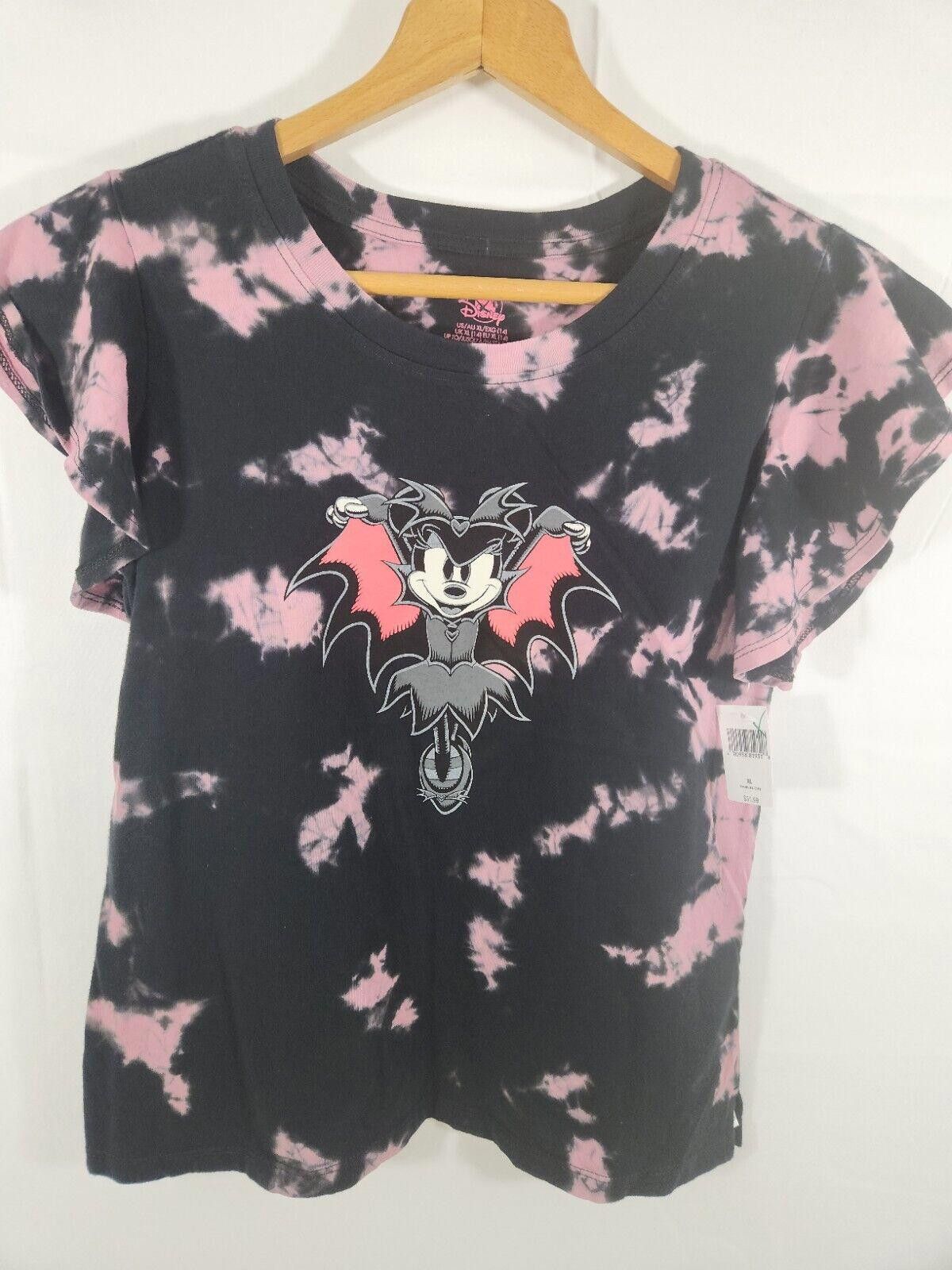Disney Disney Minnie Mouse Tie-Dye Bat Graphic Tee - Perfect Horror Size XL / US 12-14 / IT 48-50 - 1 Thumbnail