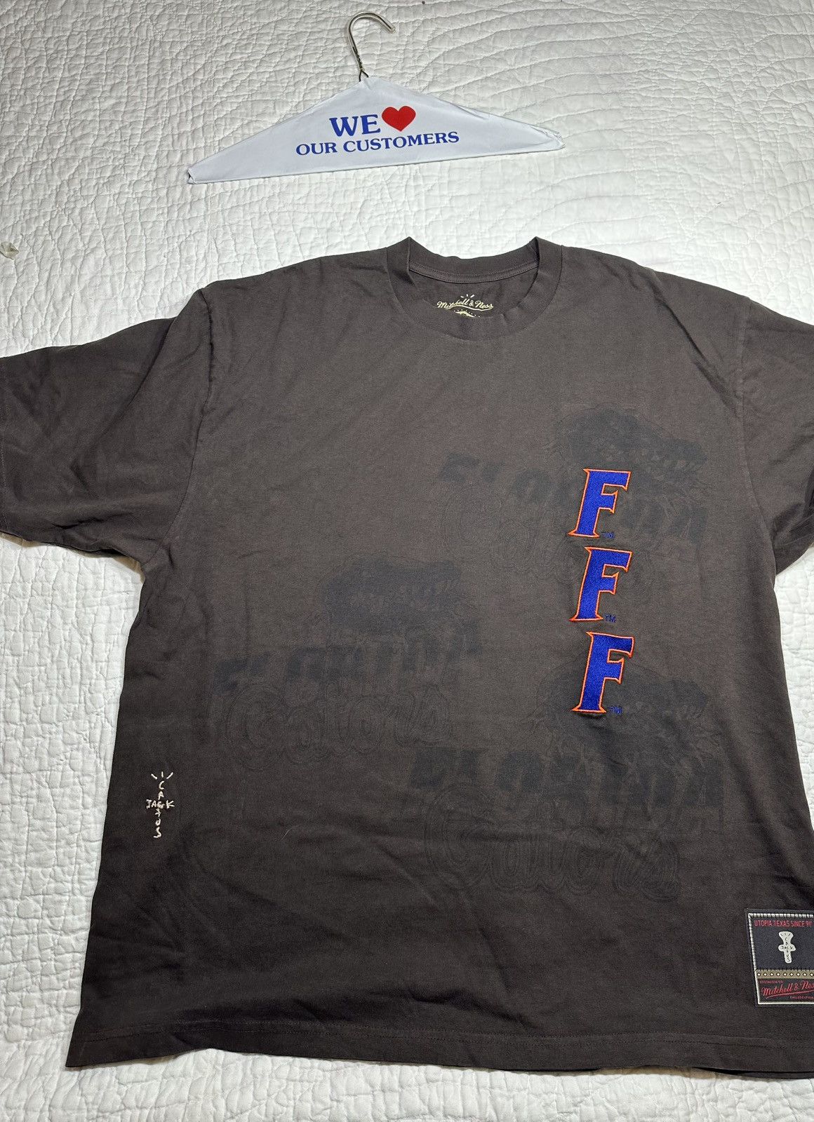 Mitchell & Ness × NCAA × Travis Scott TRAVIS SCOTT MITCHELL NESS COLLAB TEE/Florida 2XL NEW Size US XXL / EU 58 / 5 - 1 Thumbnail