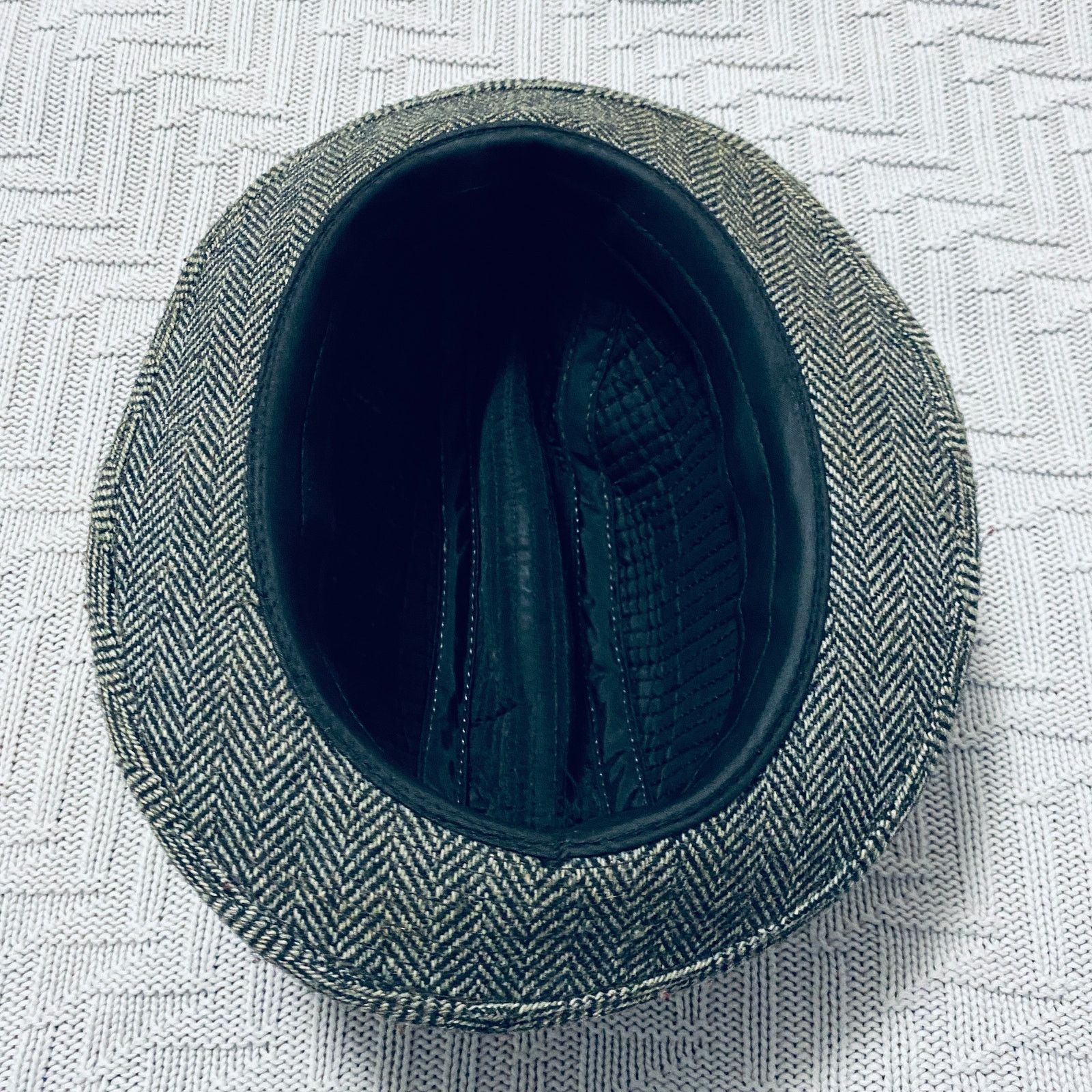 Vintage Vintage Baron's gray chevron wool fedora Size ONE SIZE - 3 Thumbnail
